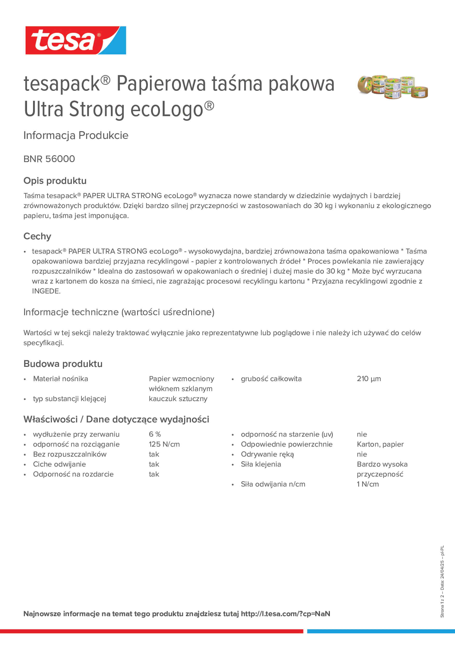 Product information_tesapack® 56000_pl-PL