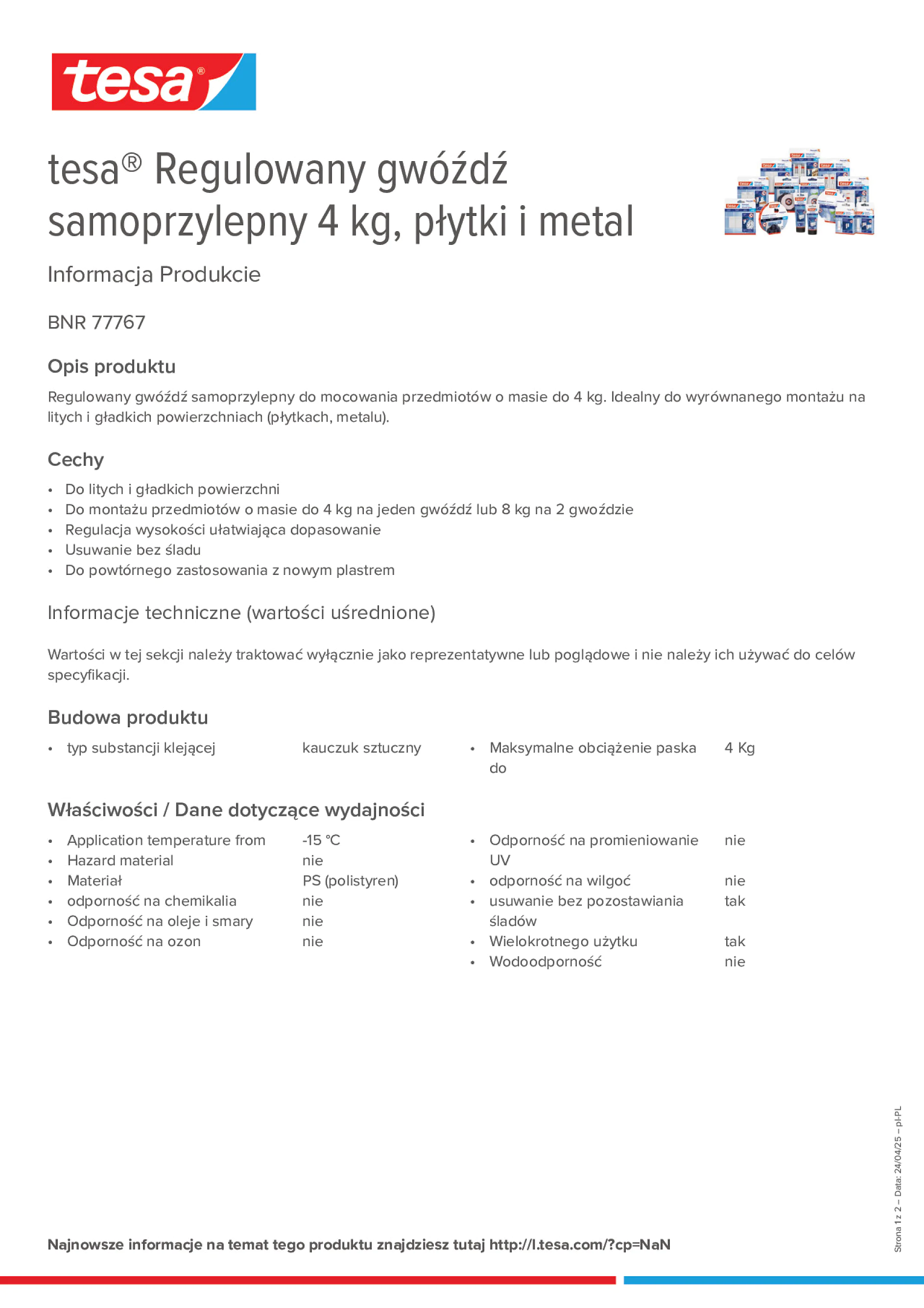 Product information_tesa® 77767_pl-PL