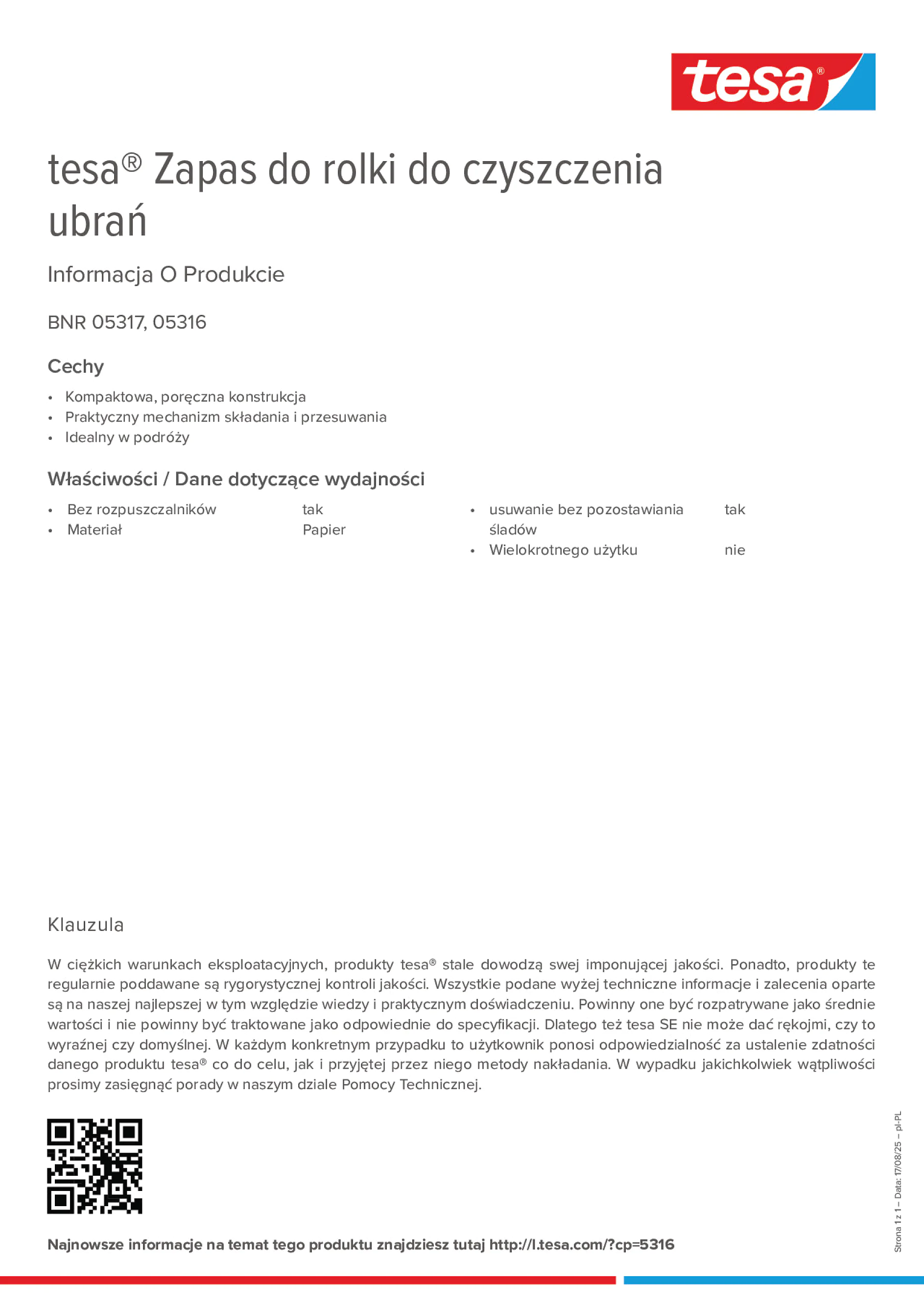 Product information_tesa® 5317_pl-PL