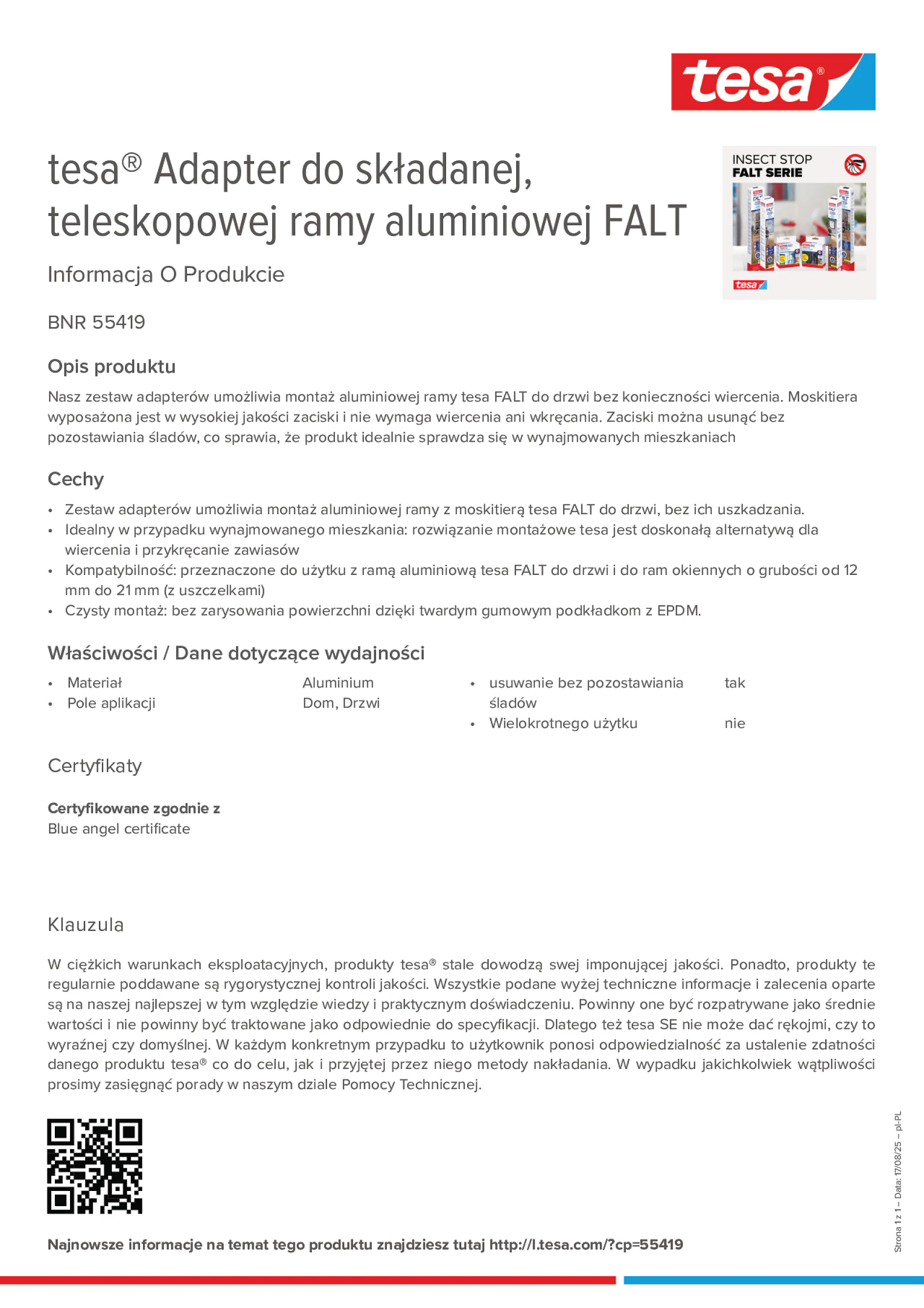 Product information_tesa® 55419_pl-PL