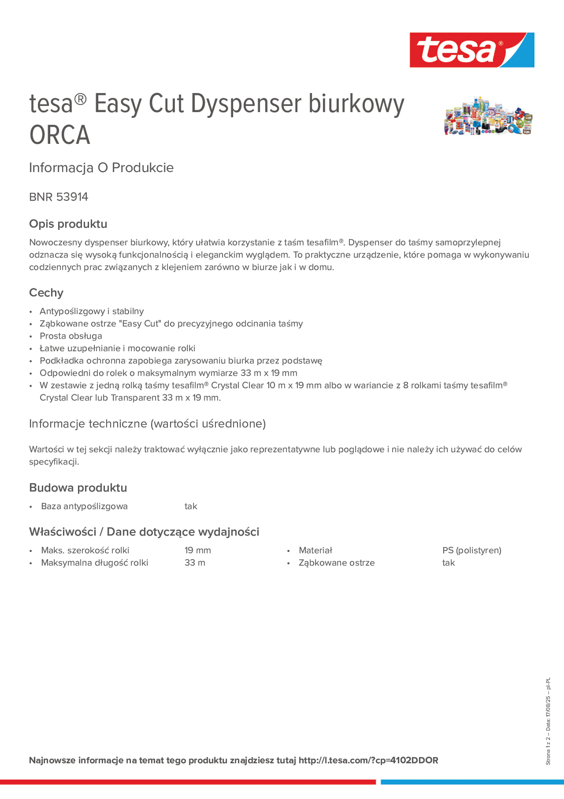 Product information_tesa® Easy Cut 53914_pl-PL
