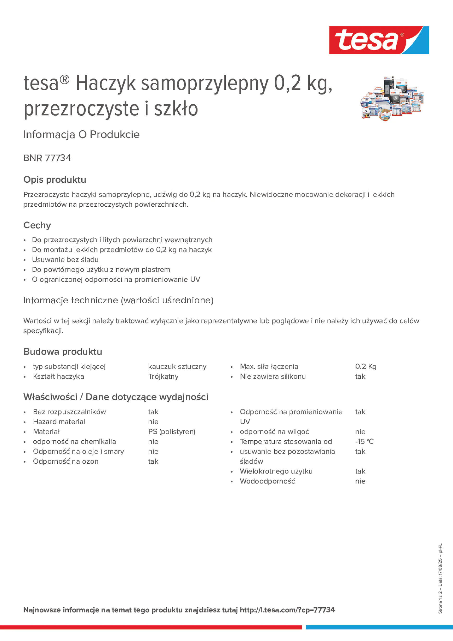Product information_tesa® 77734_pl-PL