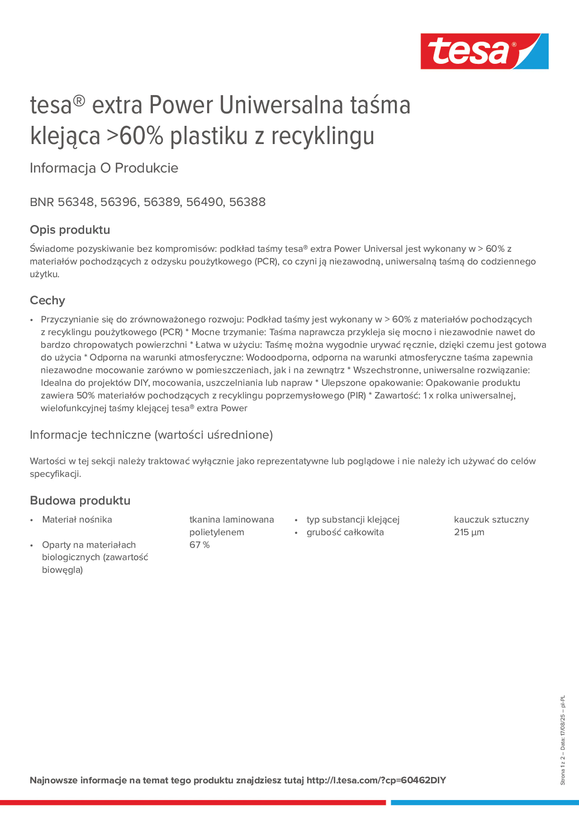 Product information_tesa® extra Power 56348_pl-PL