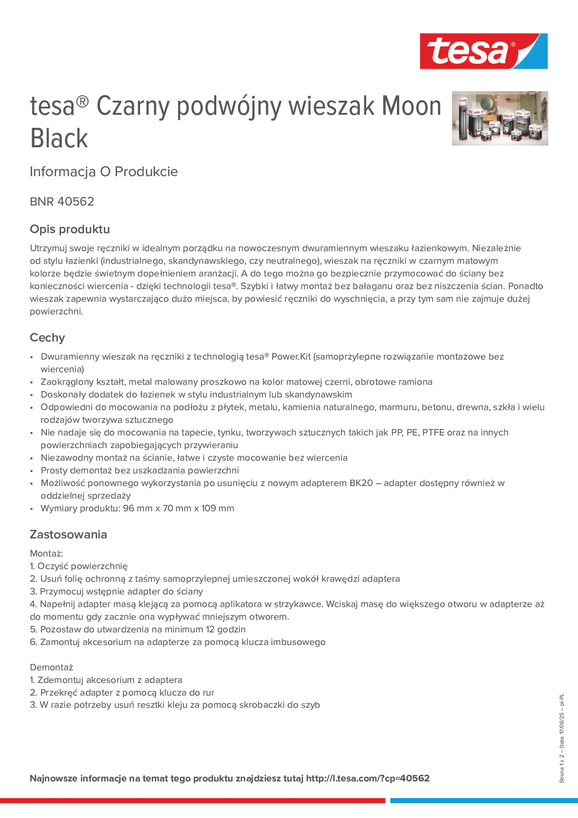 Product information_tesa® 40562_pl-PL