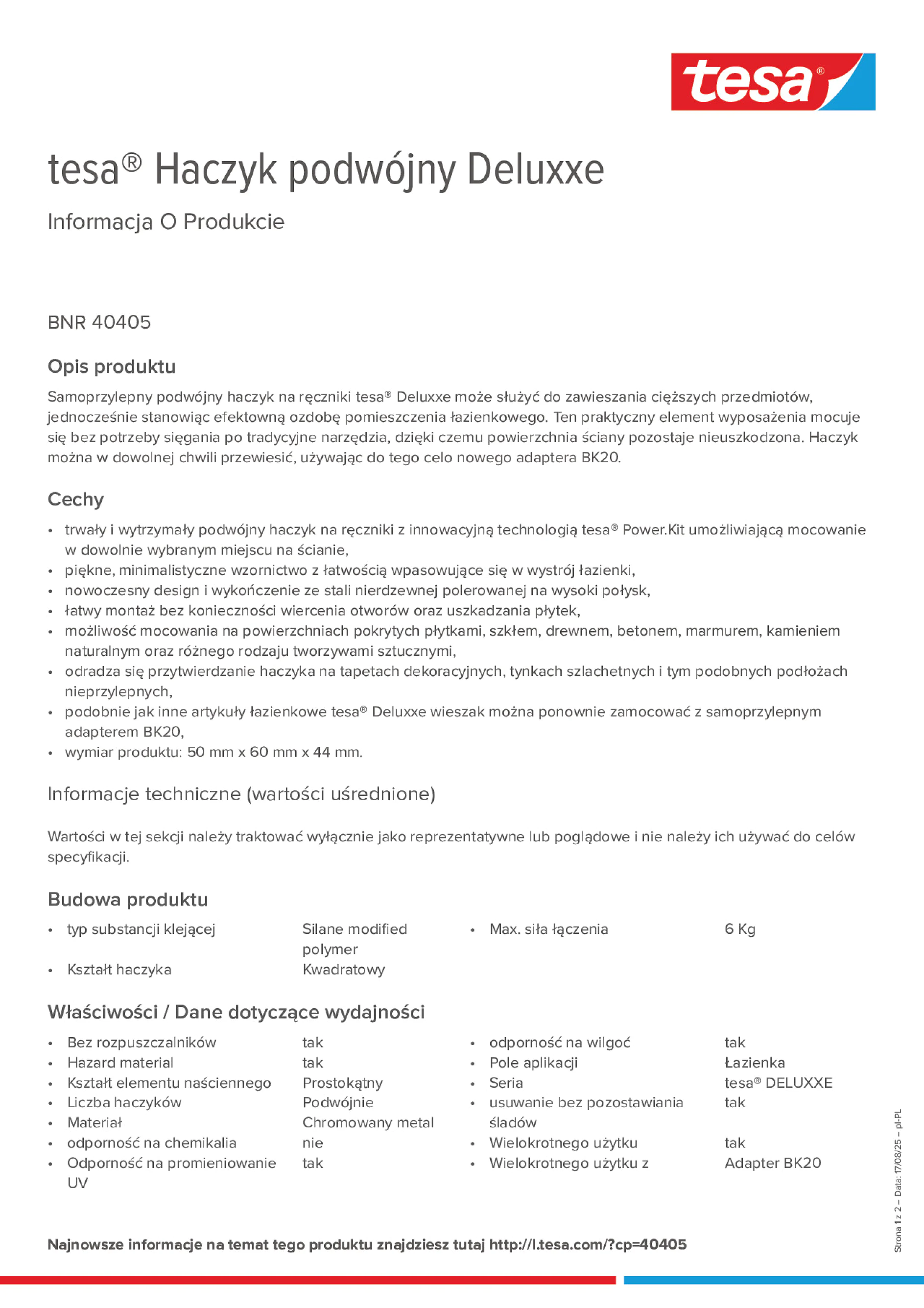 Product information_tesa® 40405_pl-PL