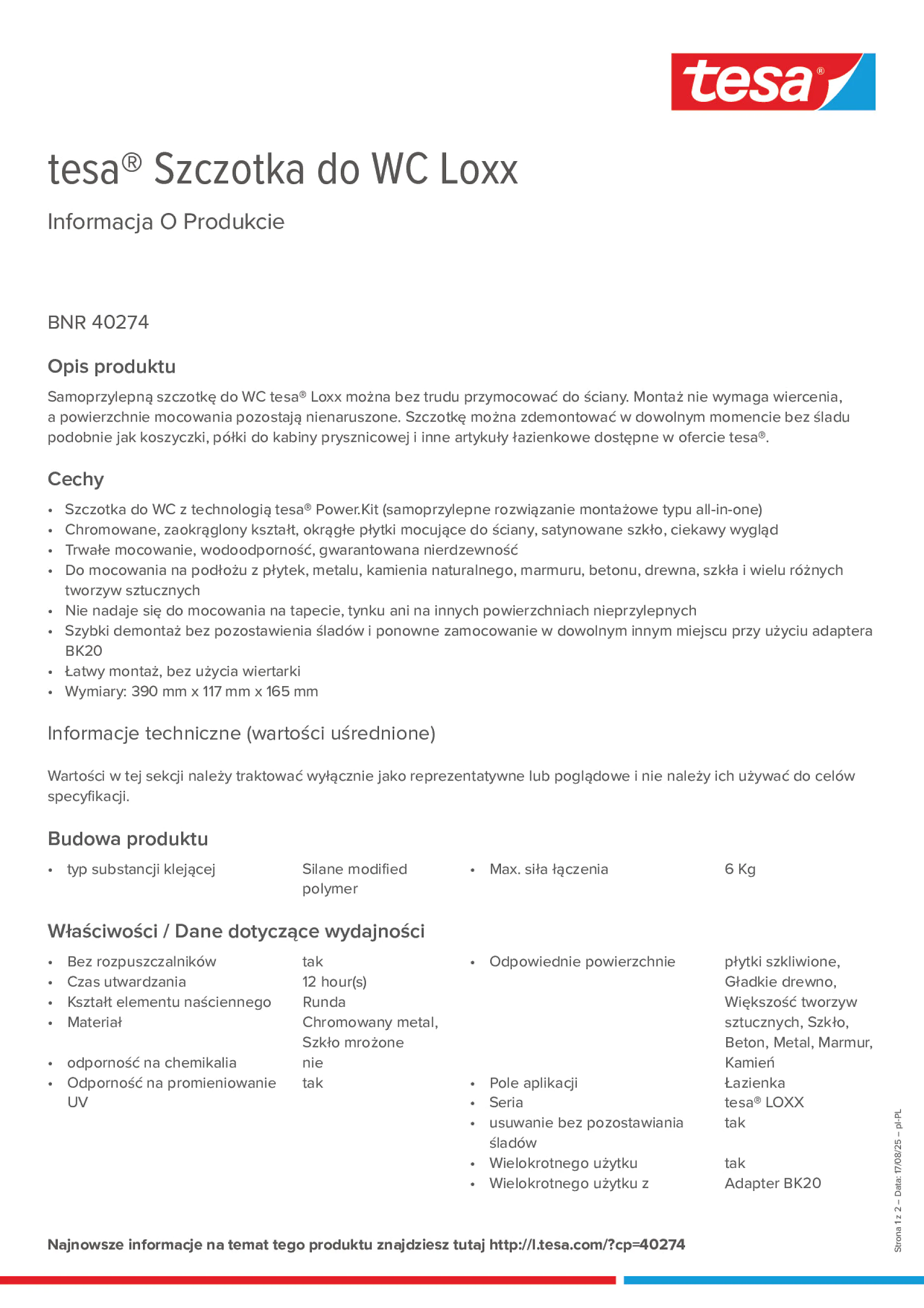Product information_tesa® 40274_pl-PL