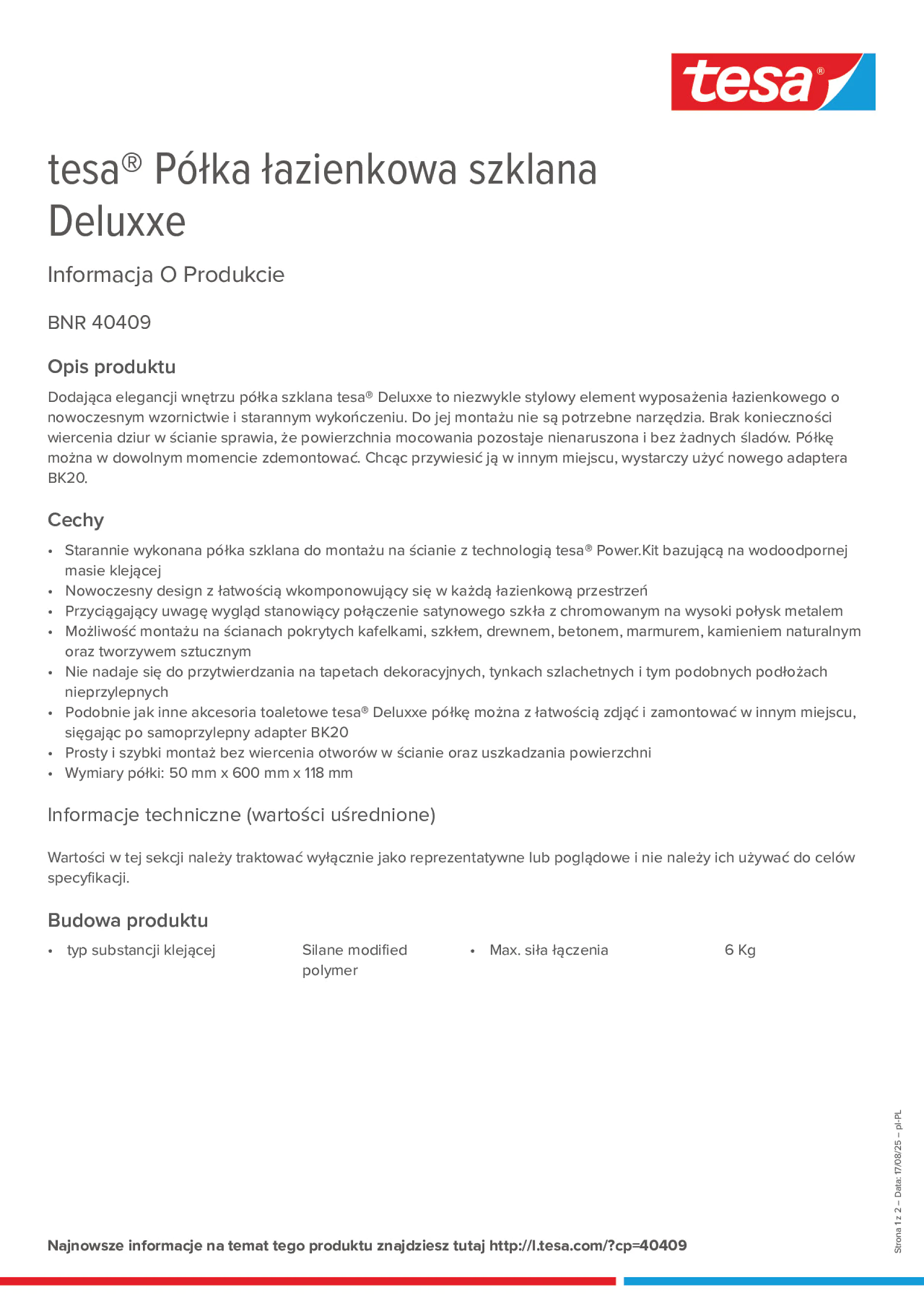 Product information_tesa® 40409_pl-PL