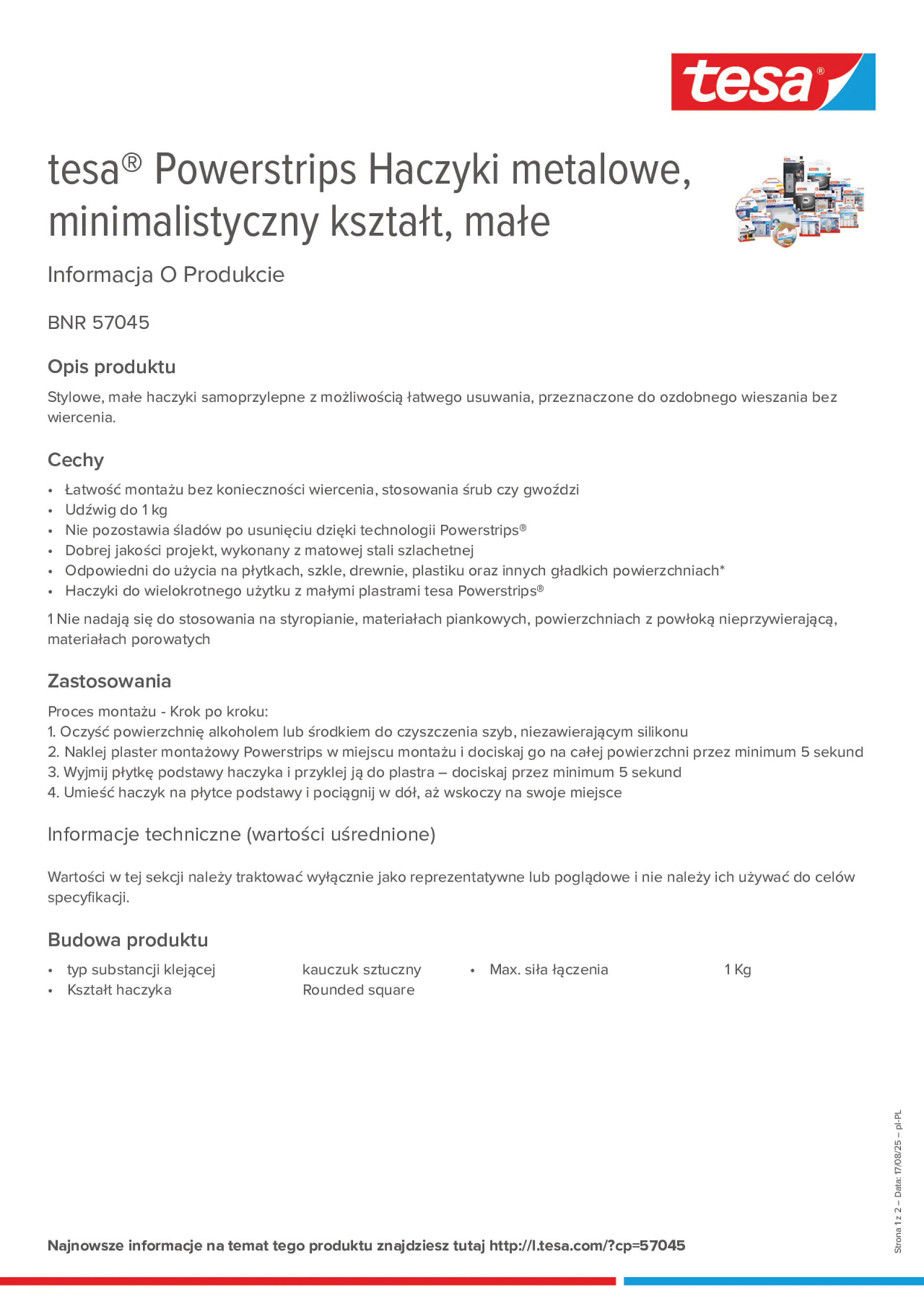 Product information_tesa® Powerstrips 57045_pl-PL