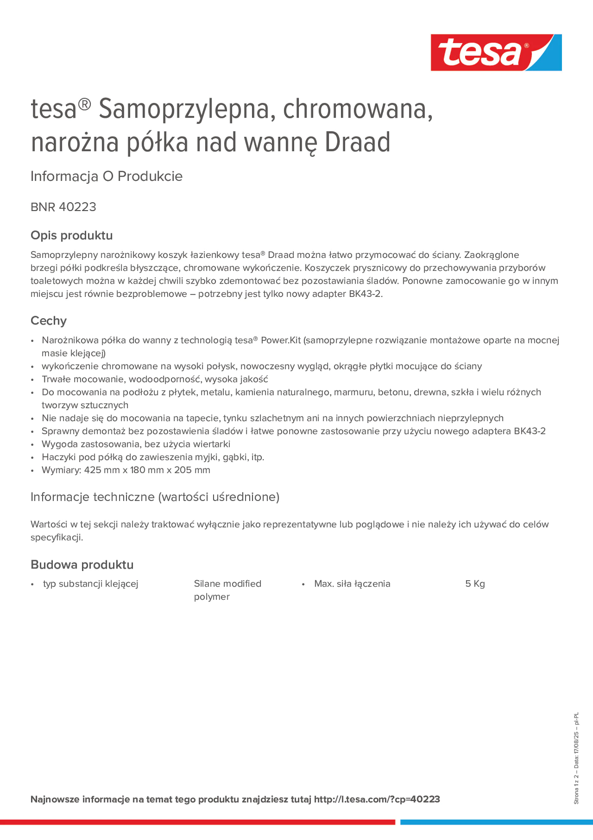 Product information_tesa® 40223_pl-PL
