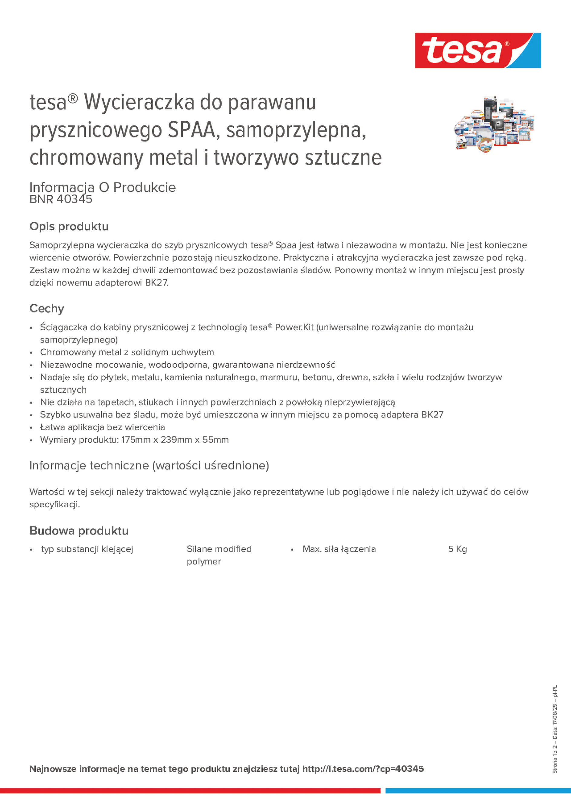 Product information_tesa® 40345_pl-PL