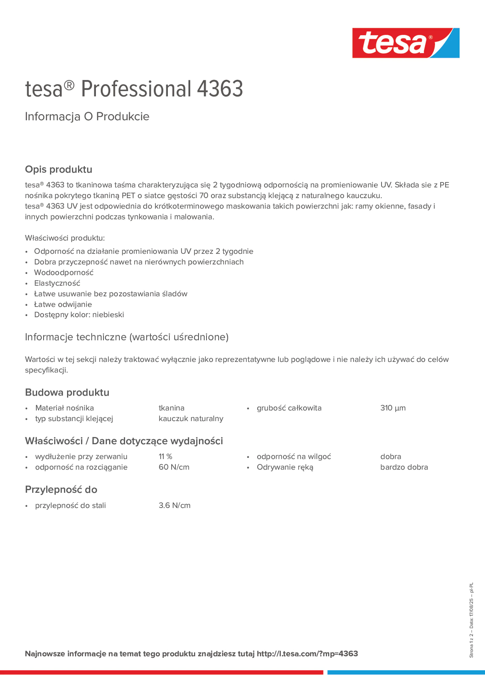 Product information_tesa® Professional 04363_pl-PL