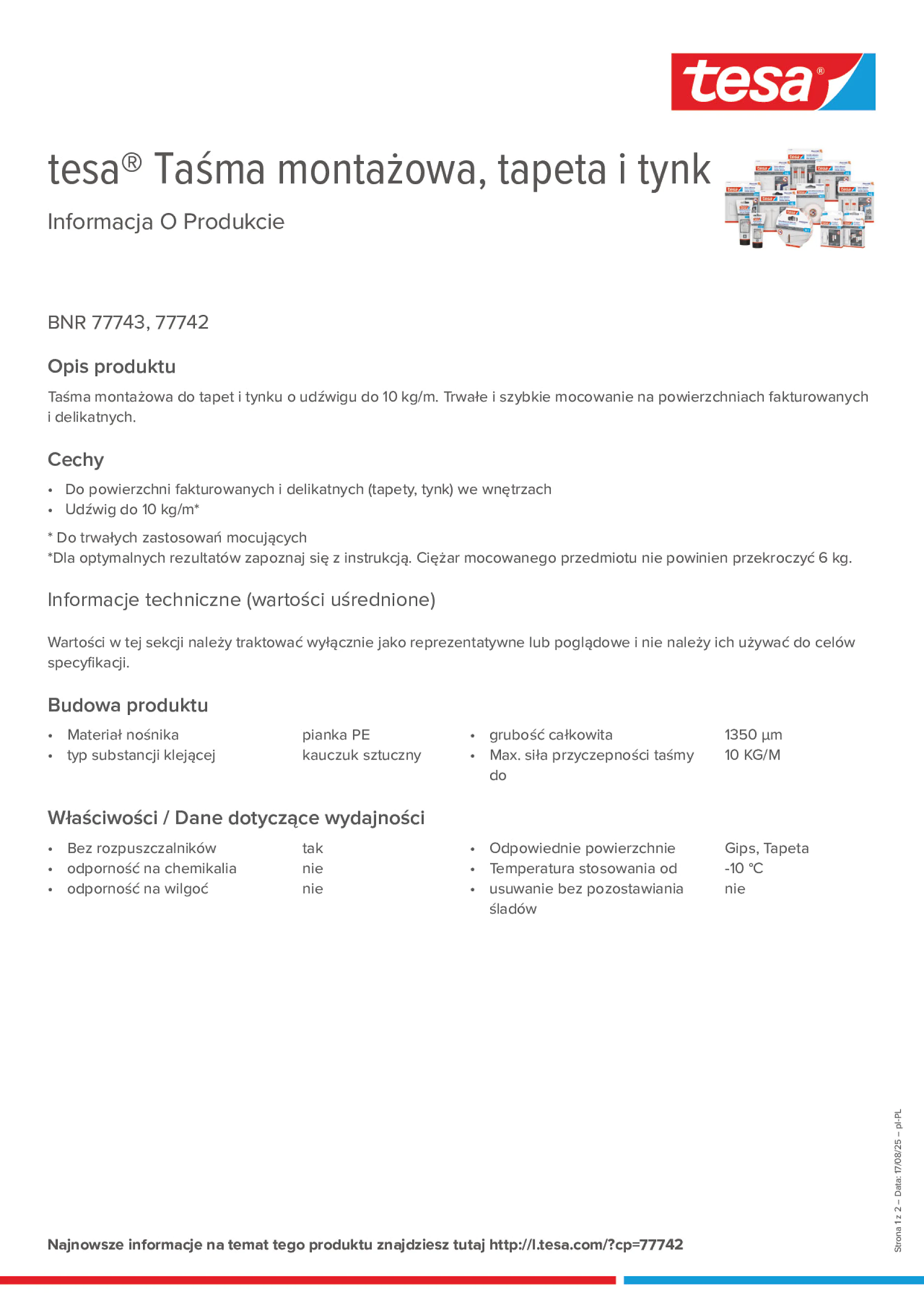 Product information_tesa® 77742_pl-PL