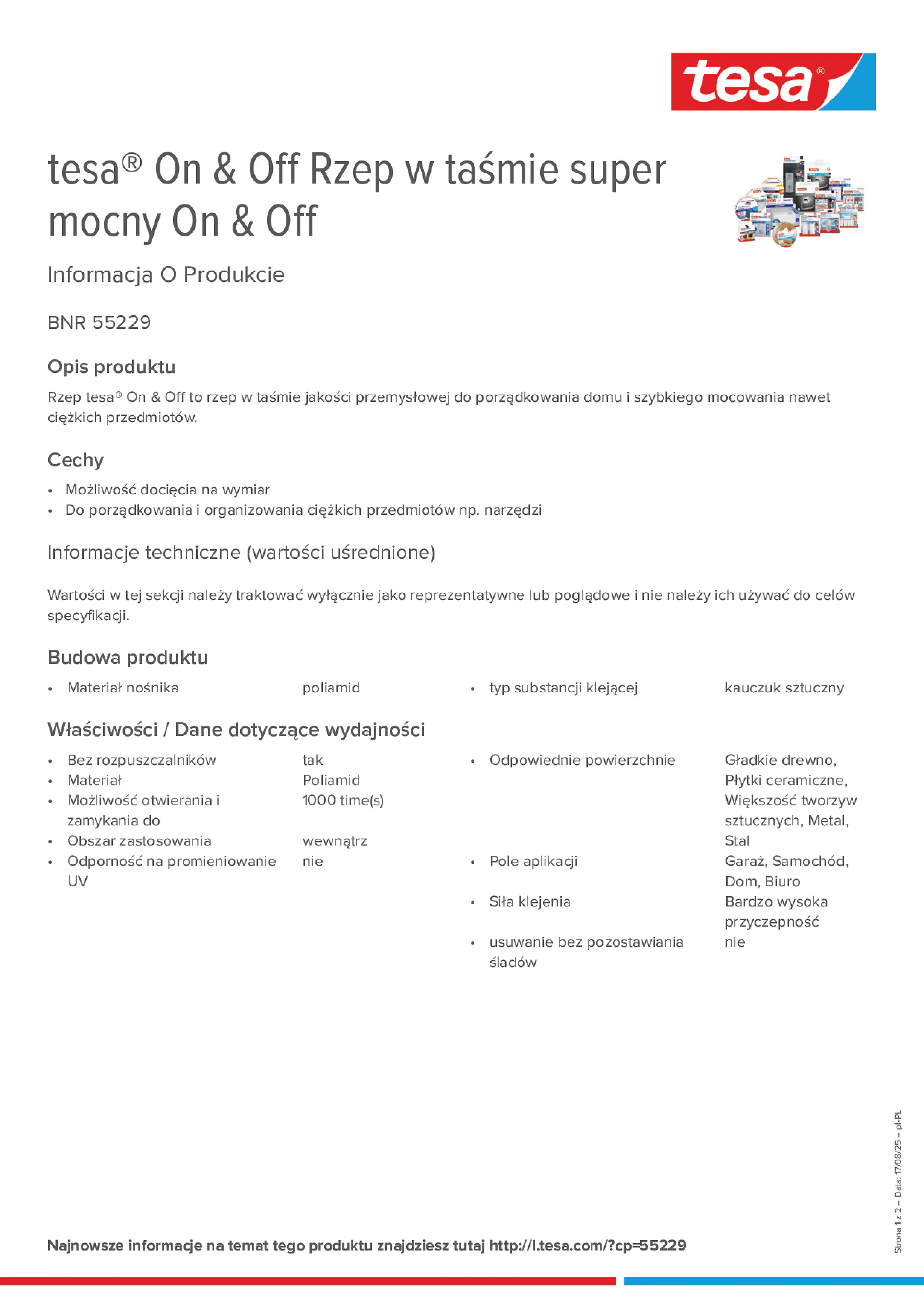 Product information_tesa® On & Off 55229_pl-PL