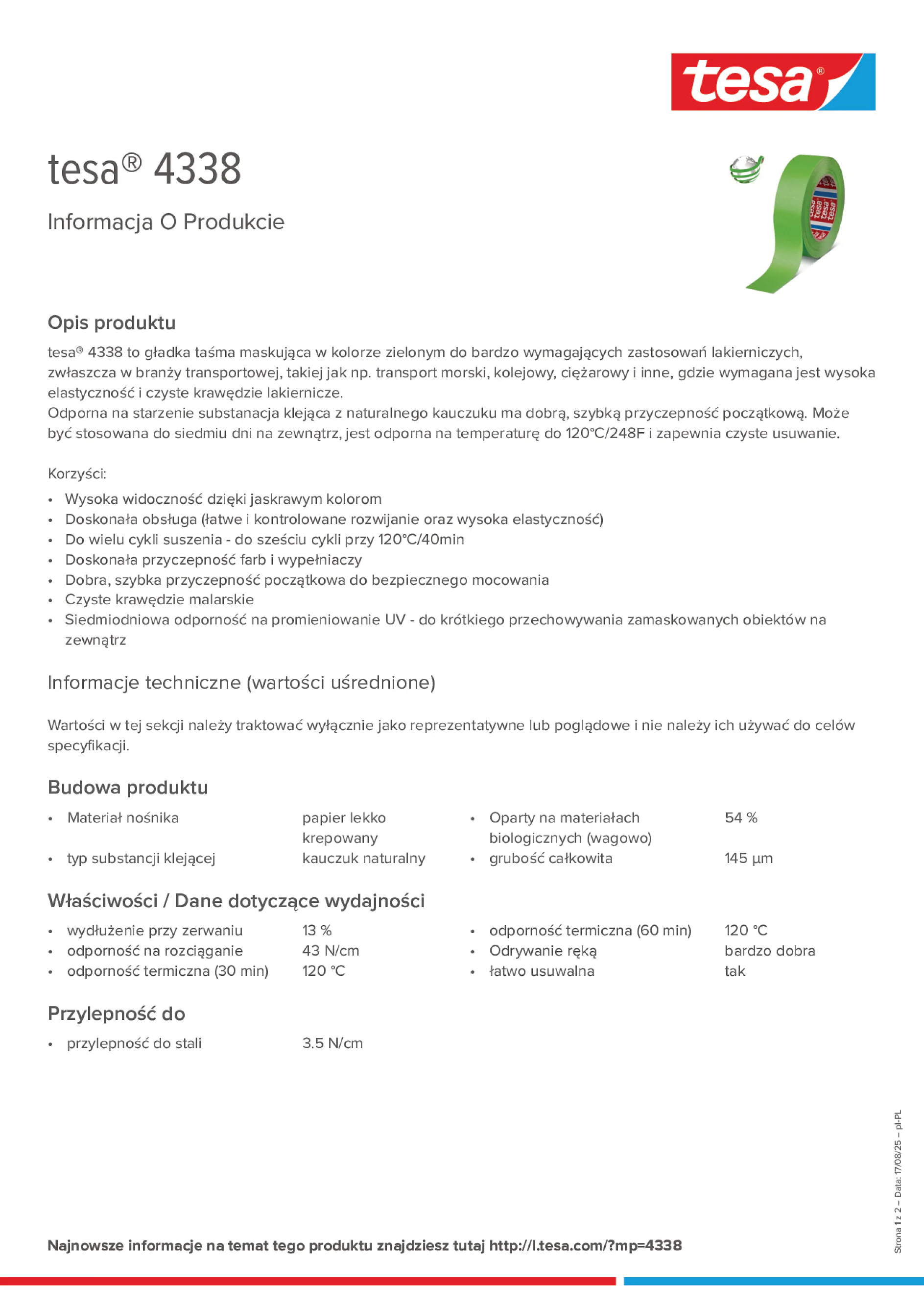 Product information_tesa® 4338_pl-PL