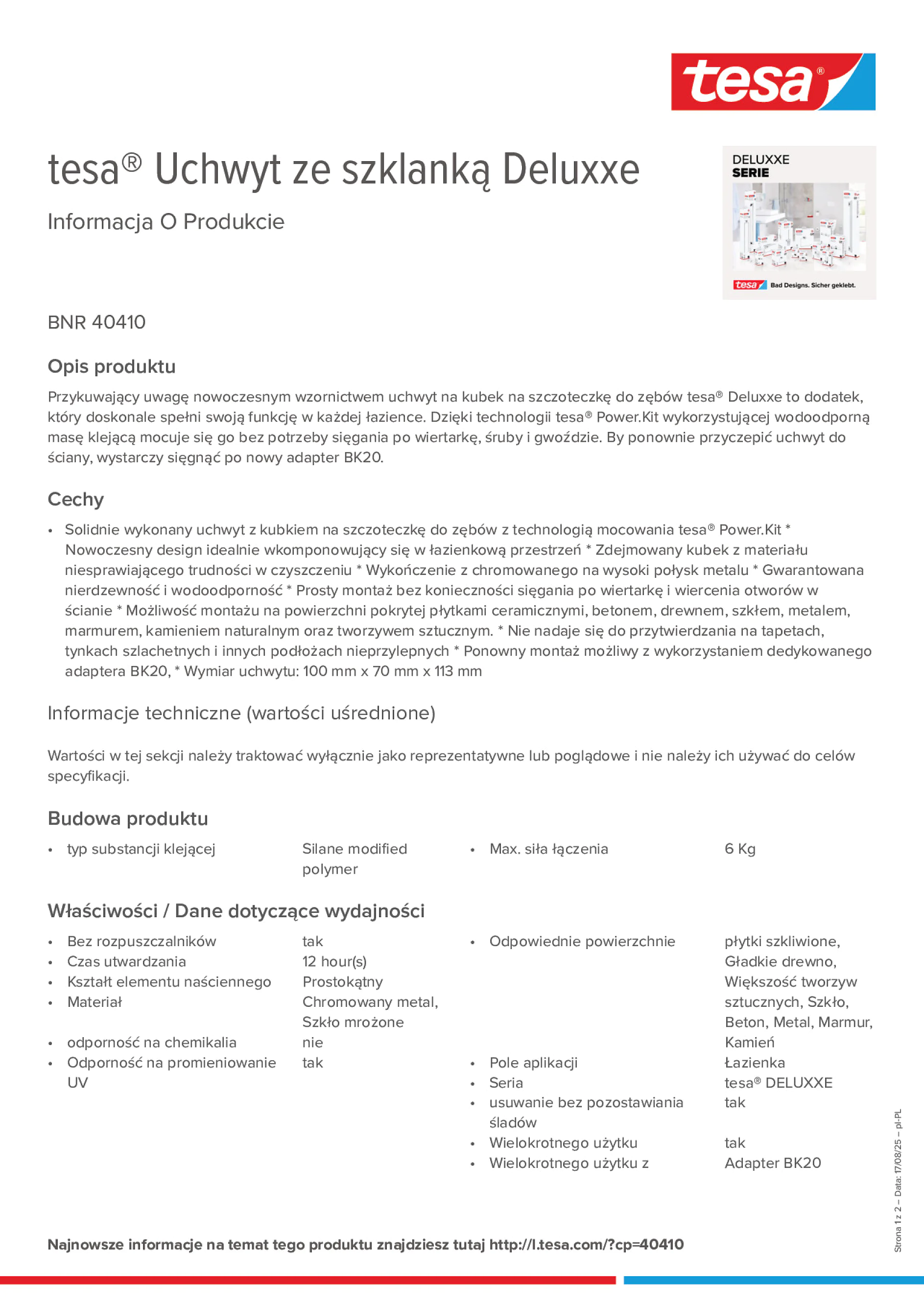 Product information_tesa® 40410_pl-PL