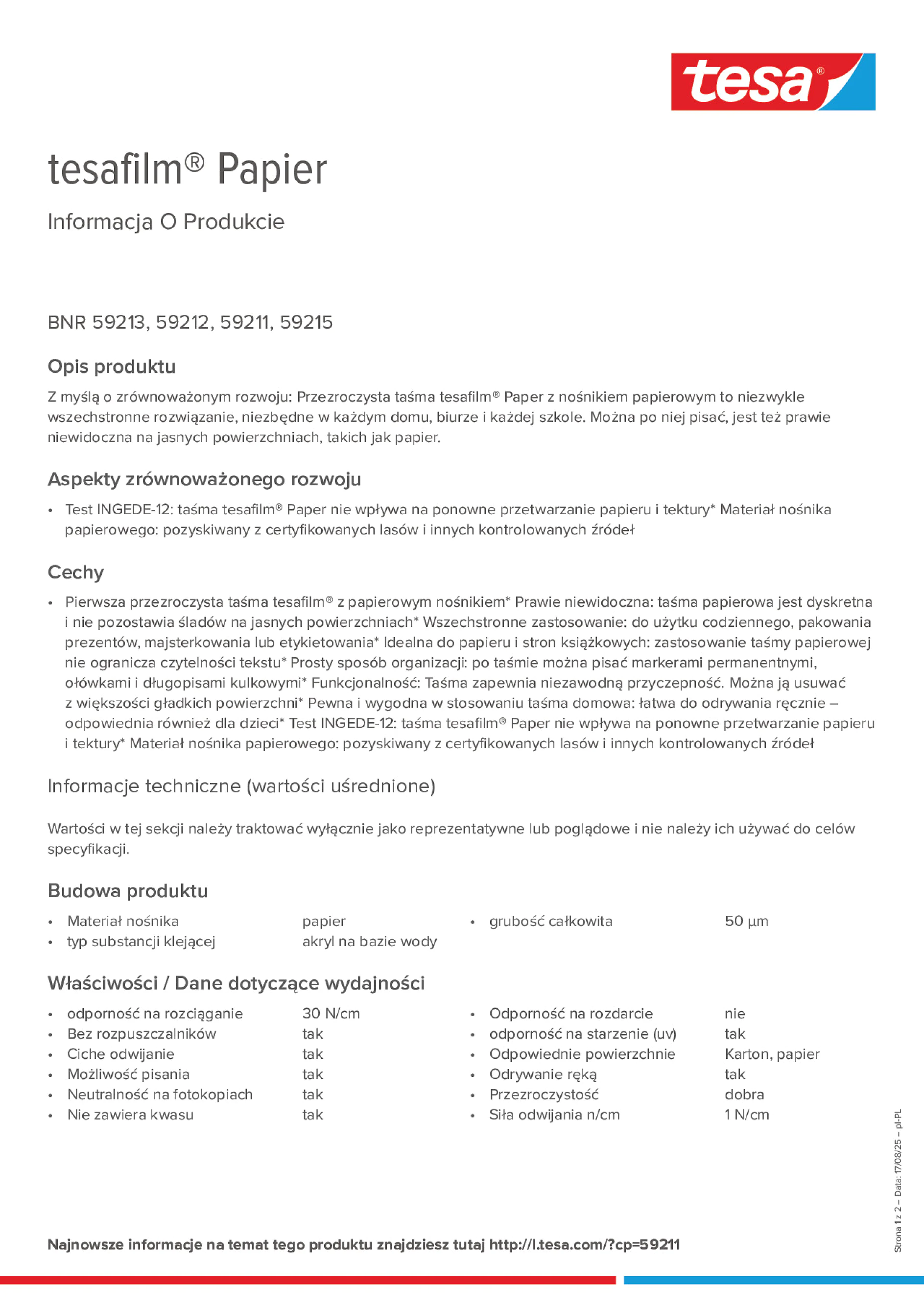 Product information_tesafilm® 59213_pl-PL