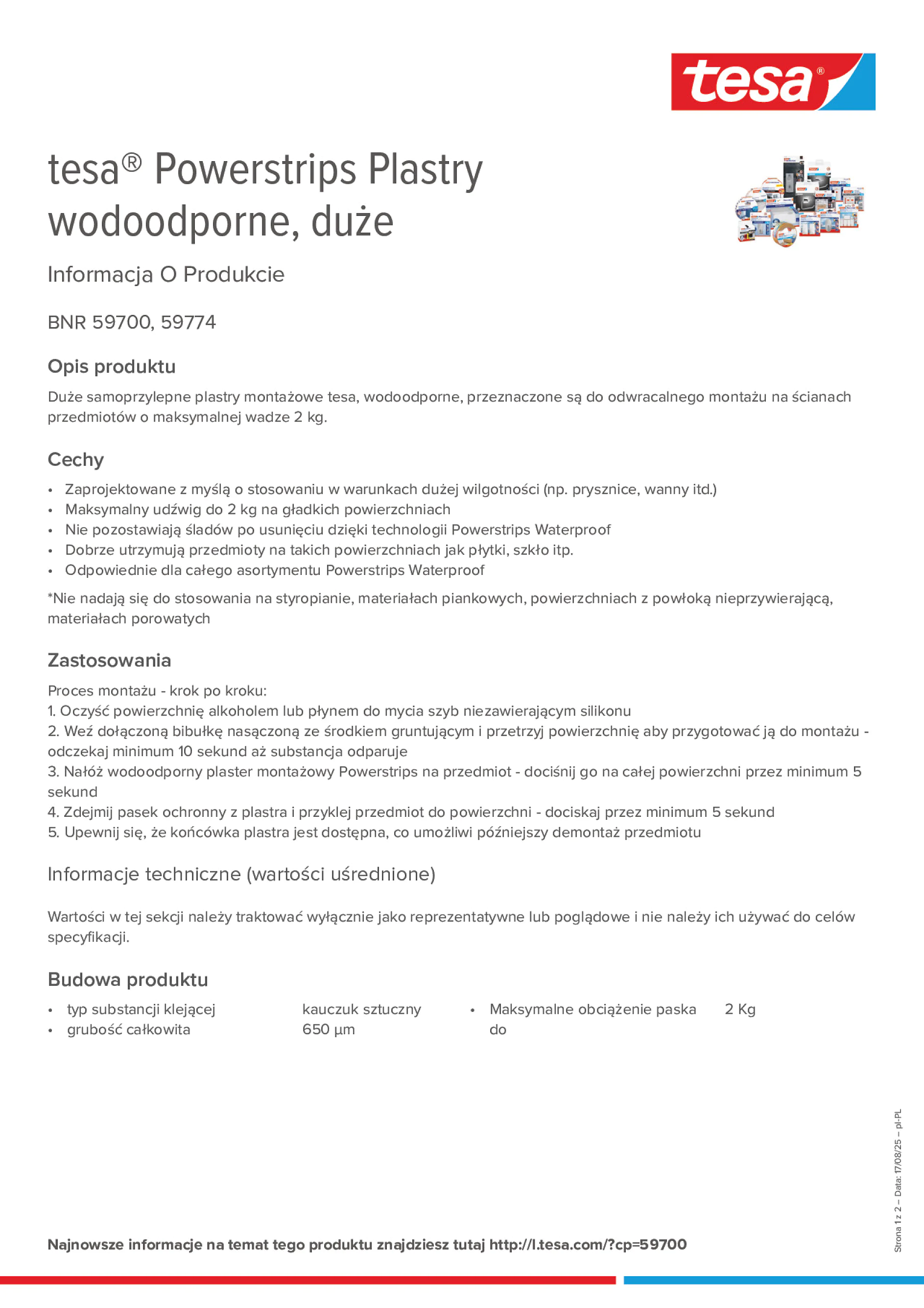 Product information_tesa® Powerstrips 59700_pl-PL