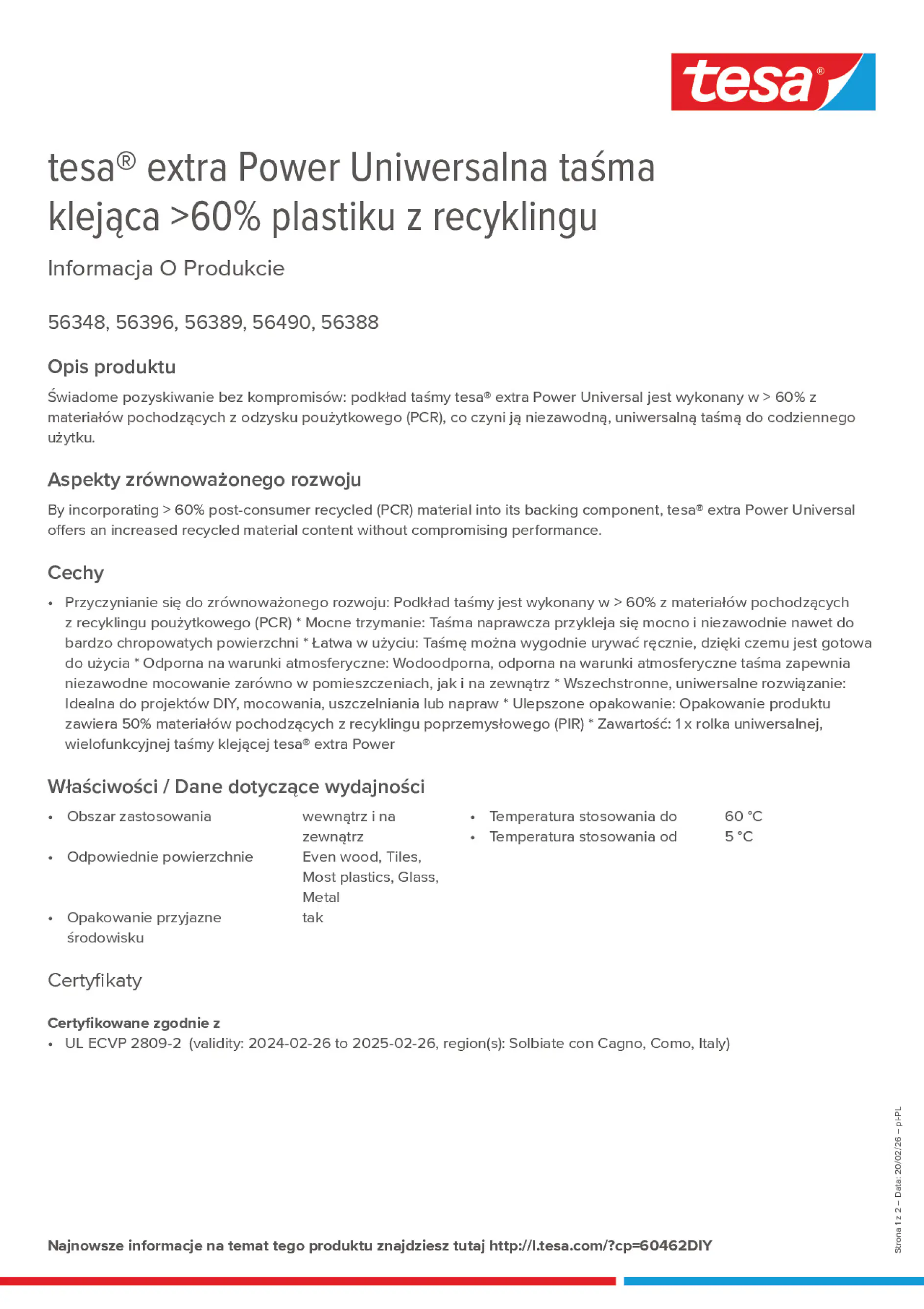 Product information_tesa® extra Power 60462DIY_pl-PL