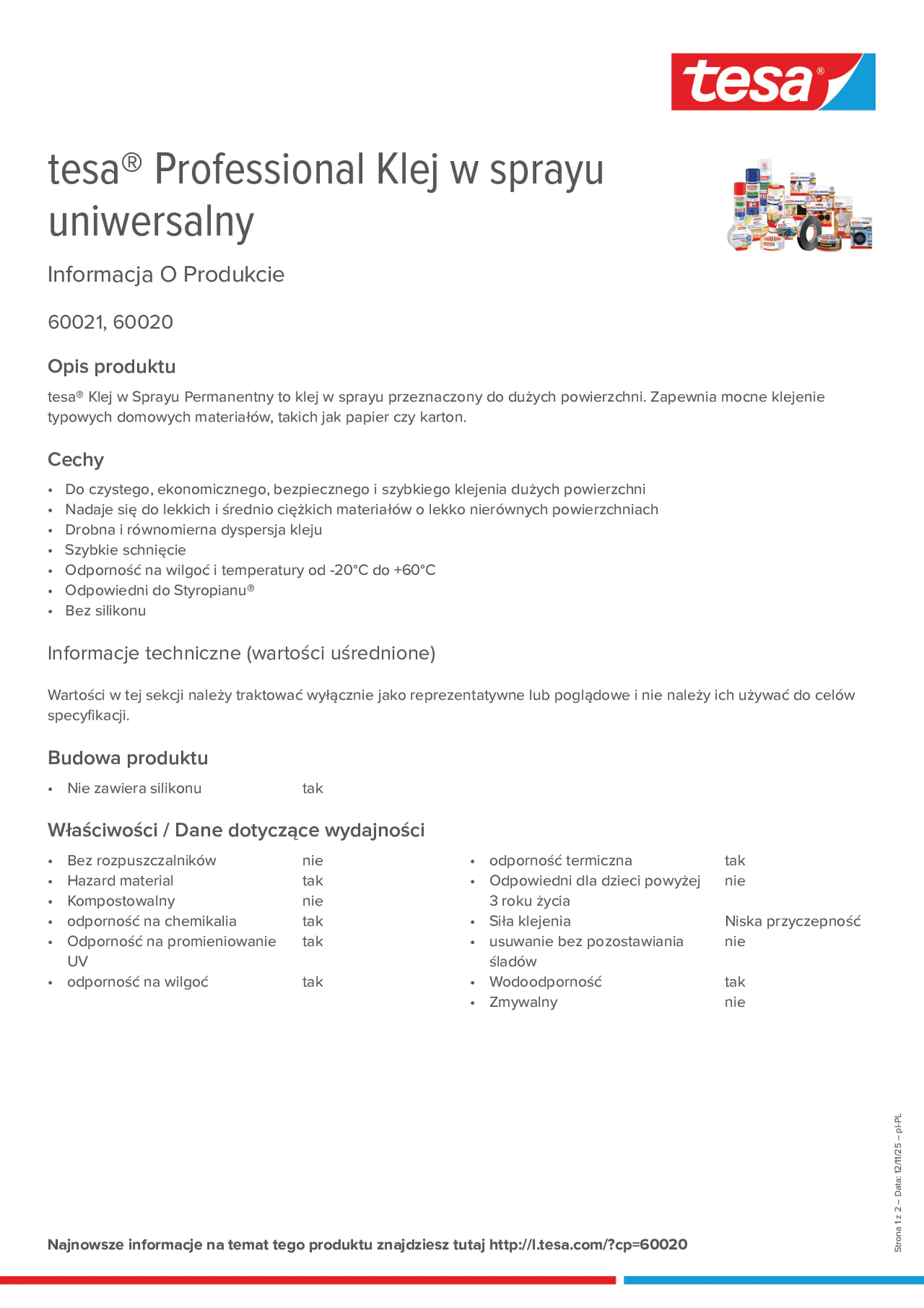 Product information_tesa® Professional 60020 / 60021_pl-PL
