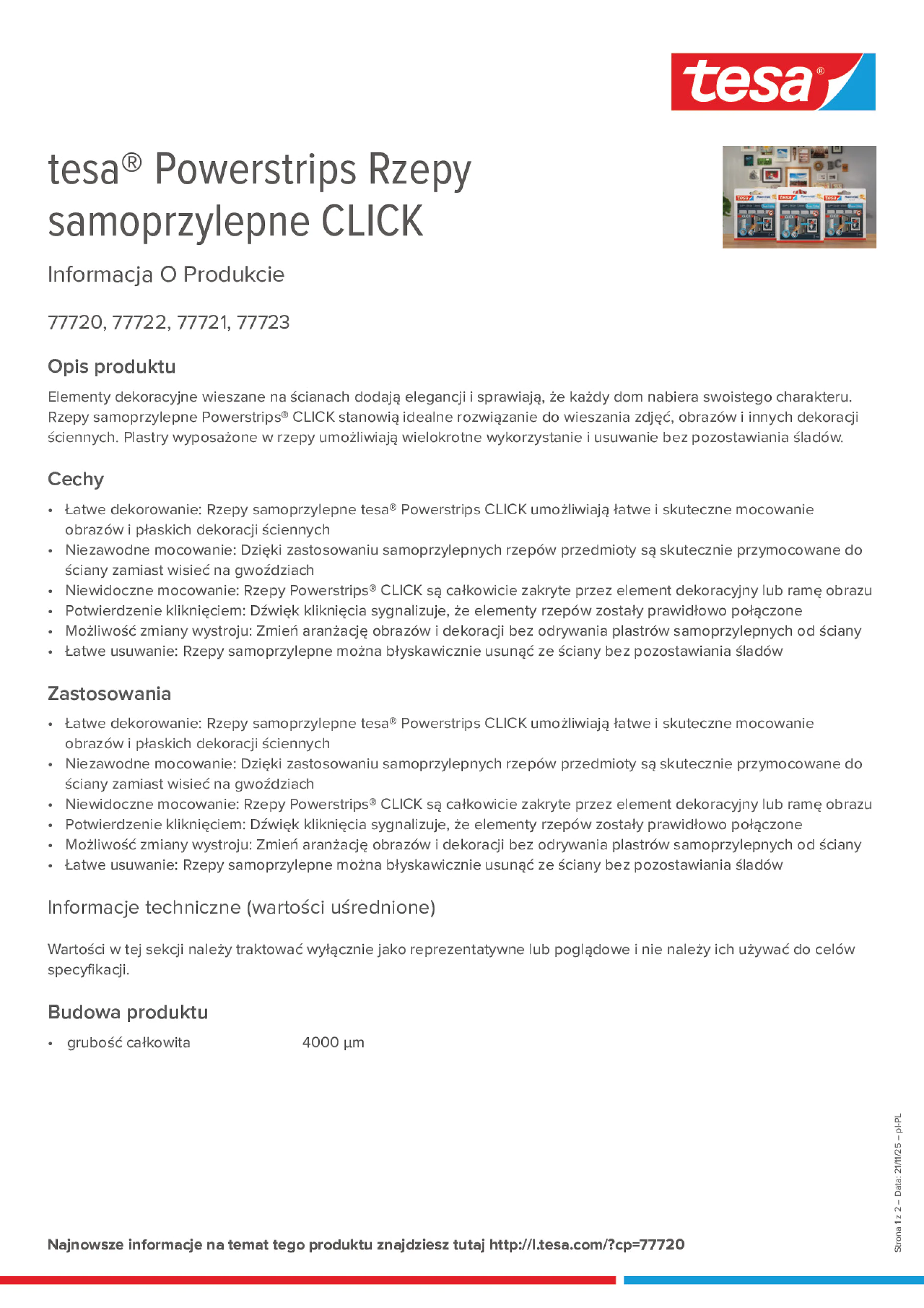 Product information_tesa® Powerstrips 77720_pl-PL
