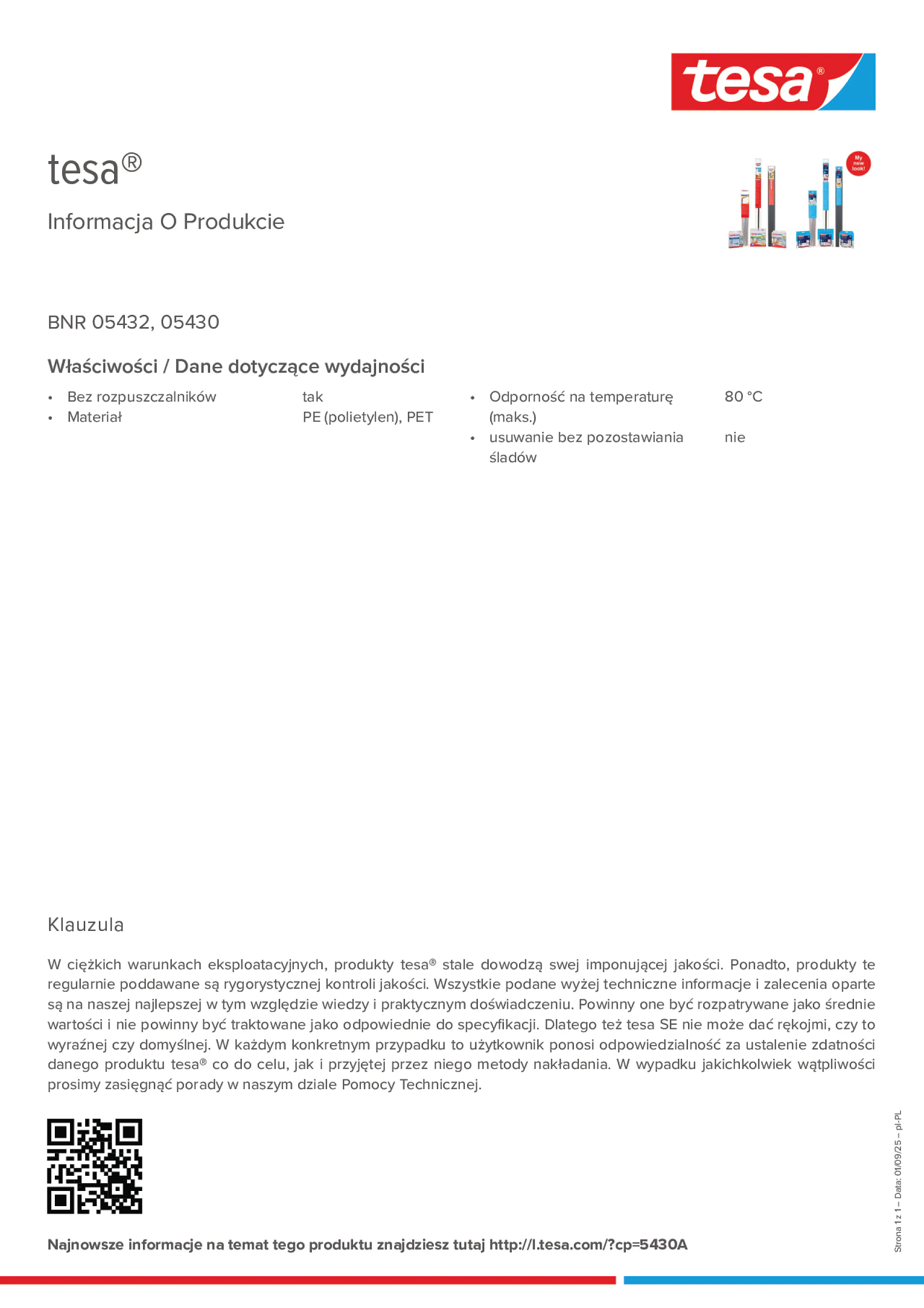 Product information_tesa® 05432_pl-PL
