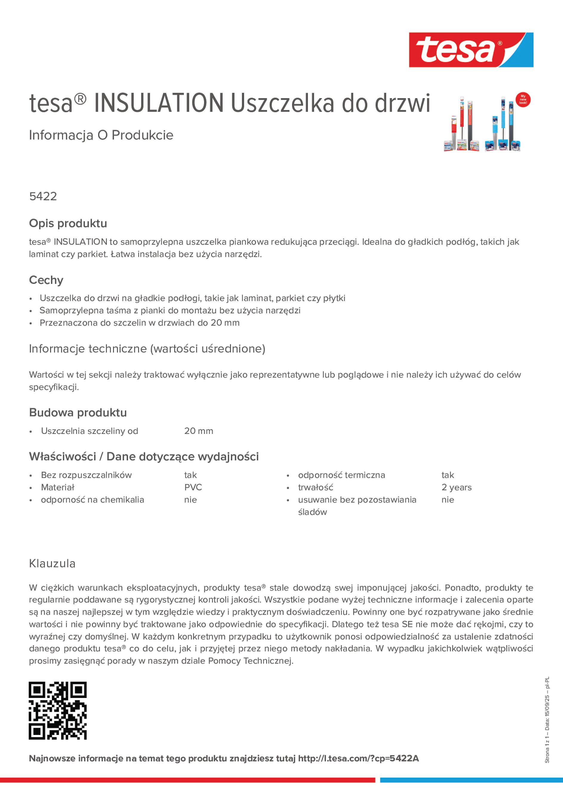 Product information_tesa® 05422_pl-PL