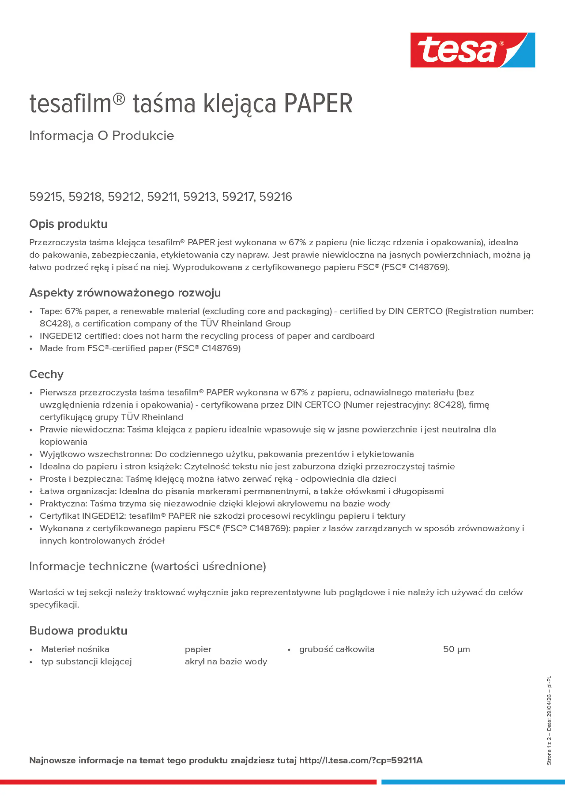 Product information_tesafilm® 59211A_pl-PL