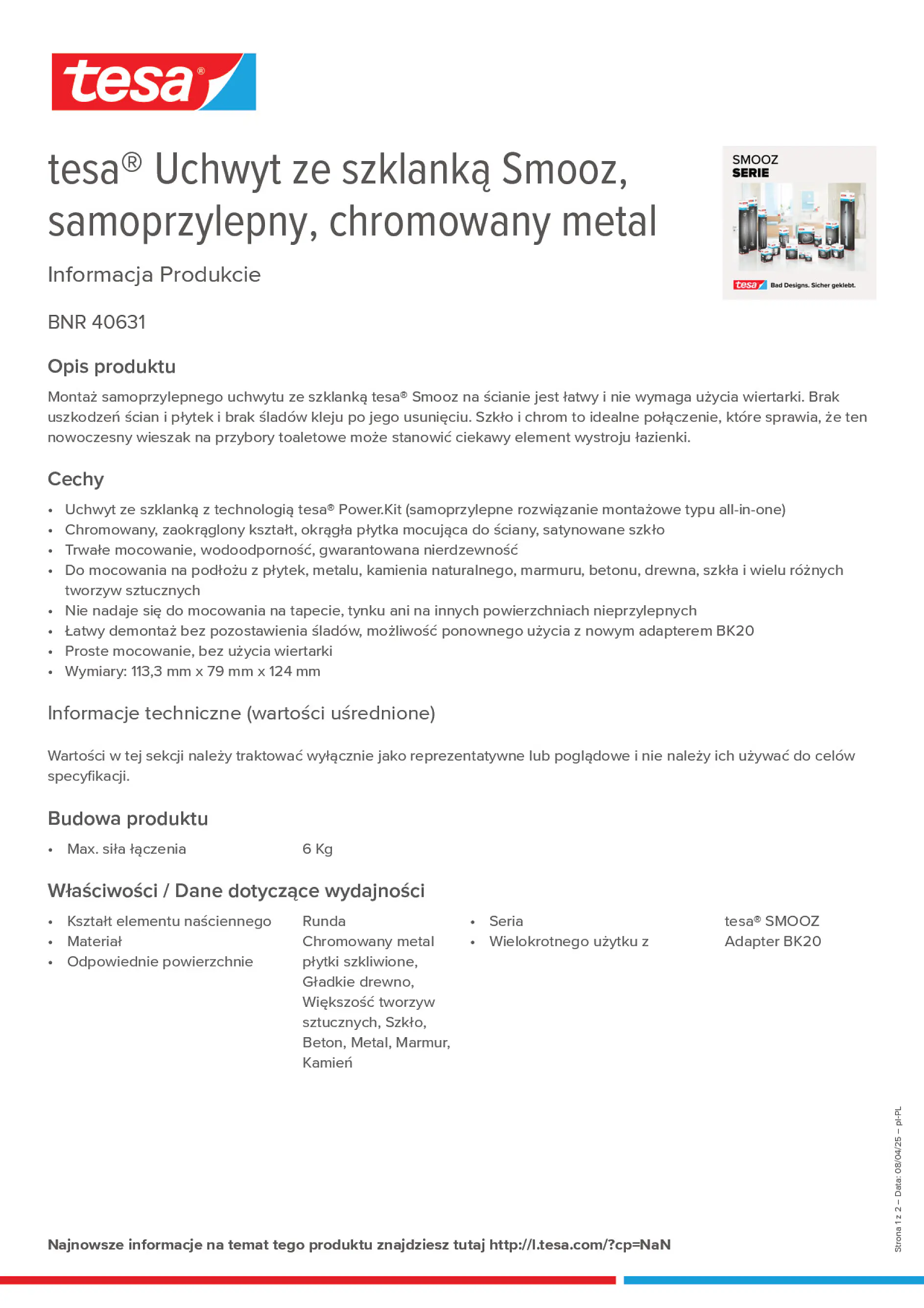 Product information_tesa® 40631_pl-PL