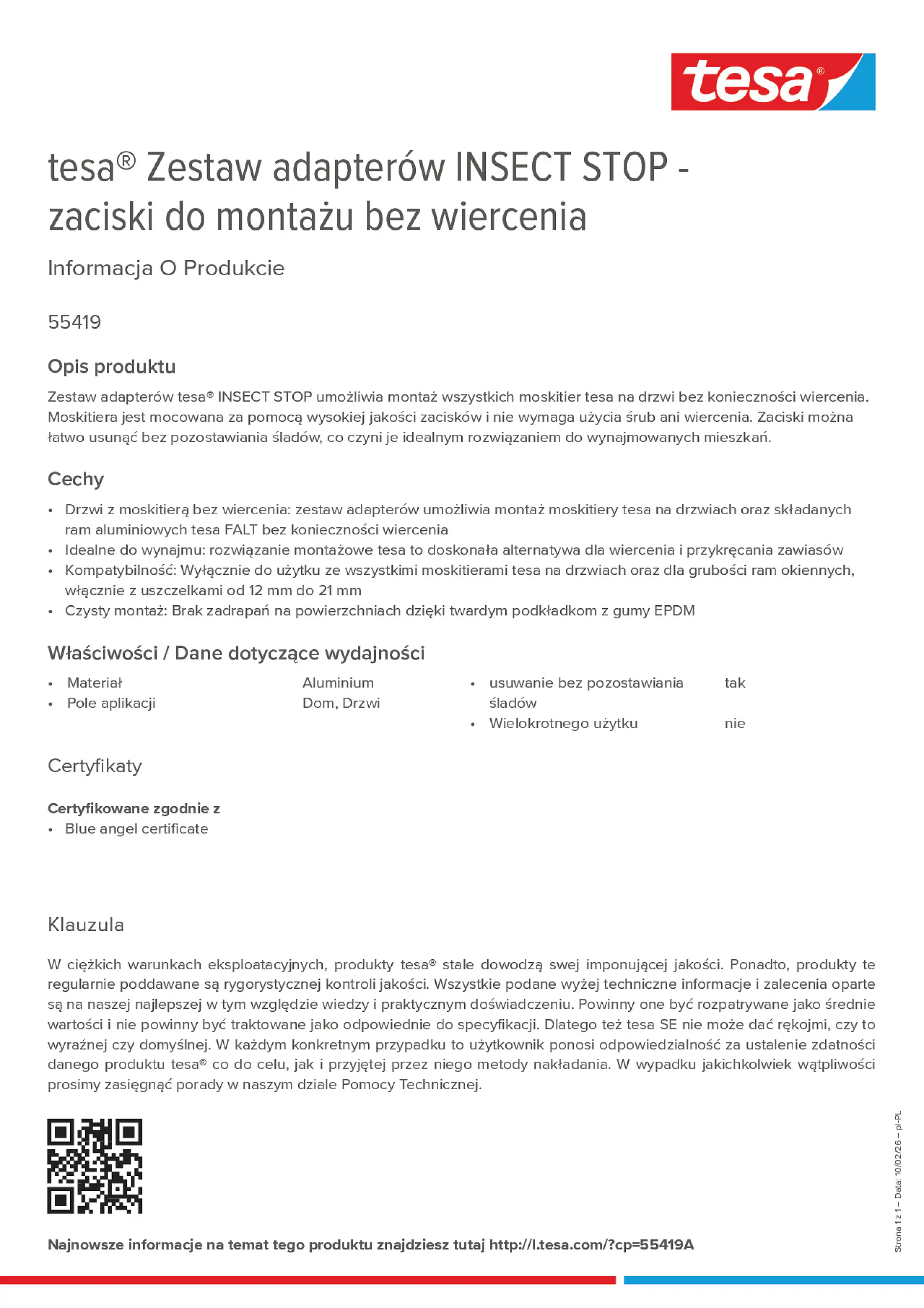 Product information_tesa® 55419_pl-PL