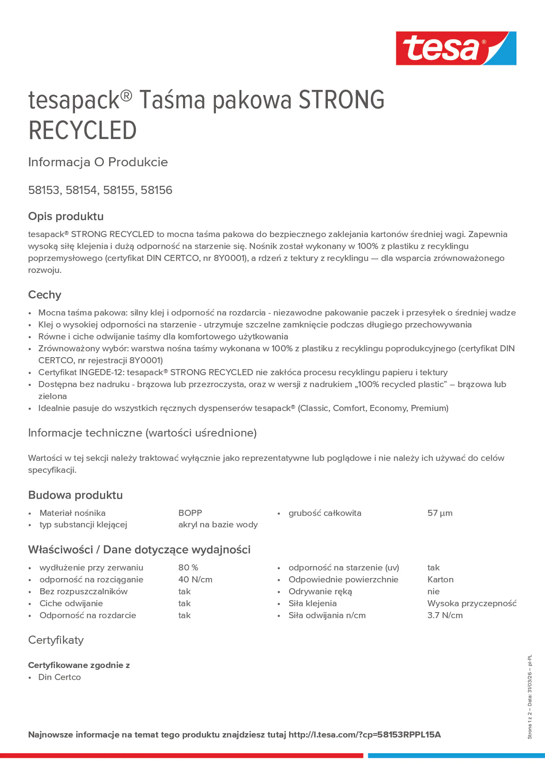 Product information_tesapack® 58153RPPL15A_pl-PL
