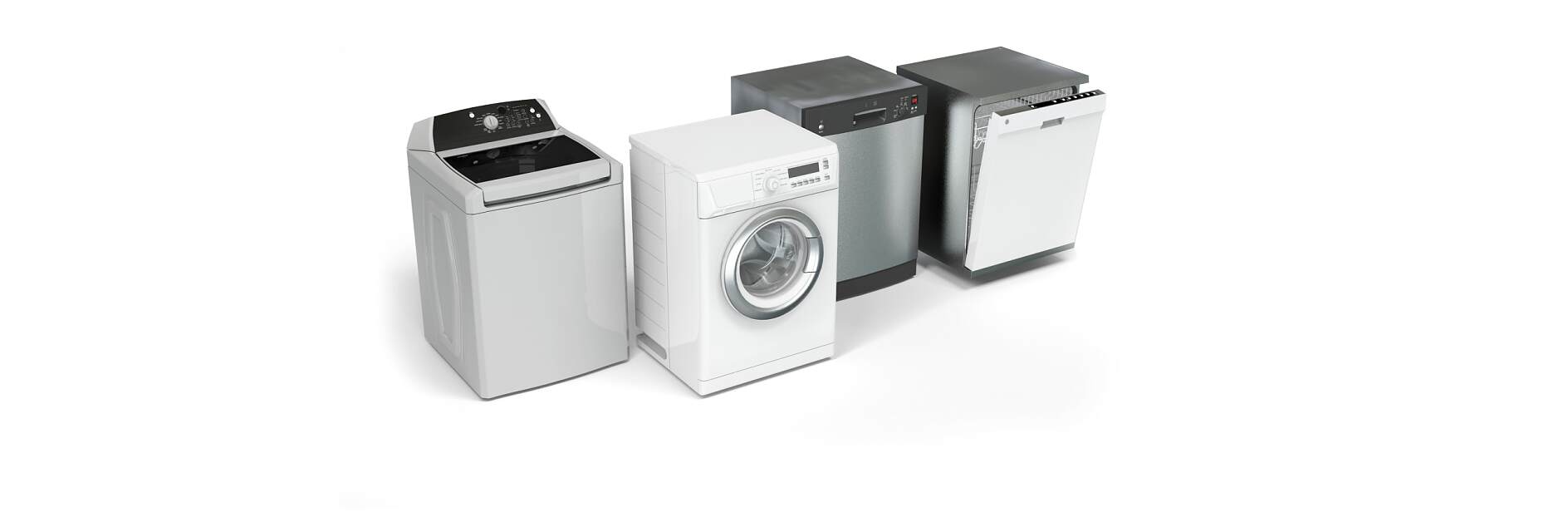 Máquinas de lavar roupa e máquinas de lavar louça