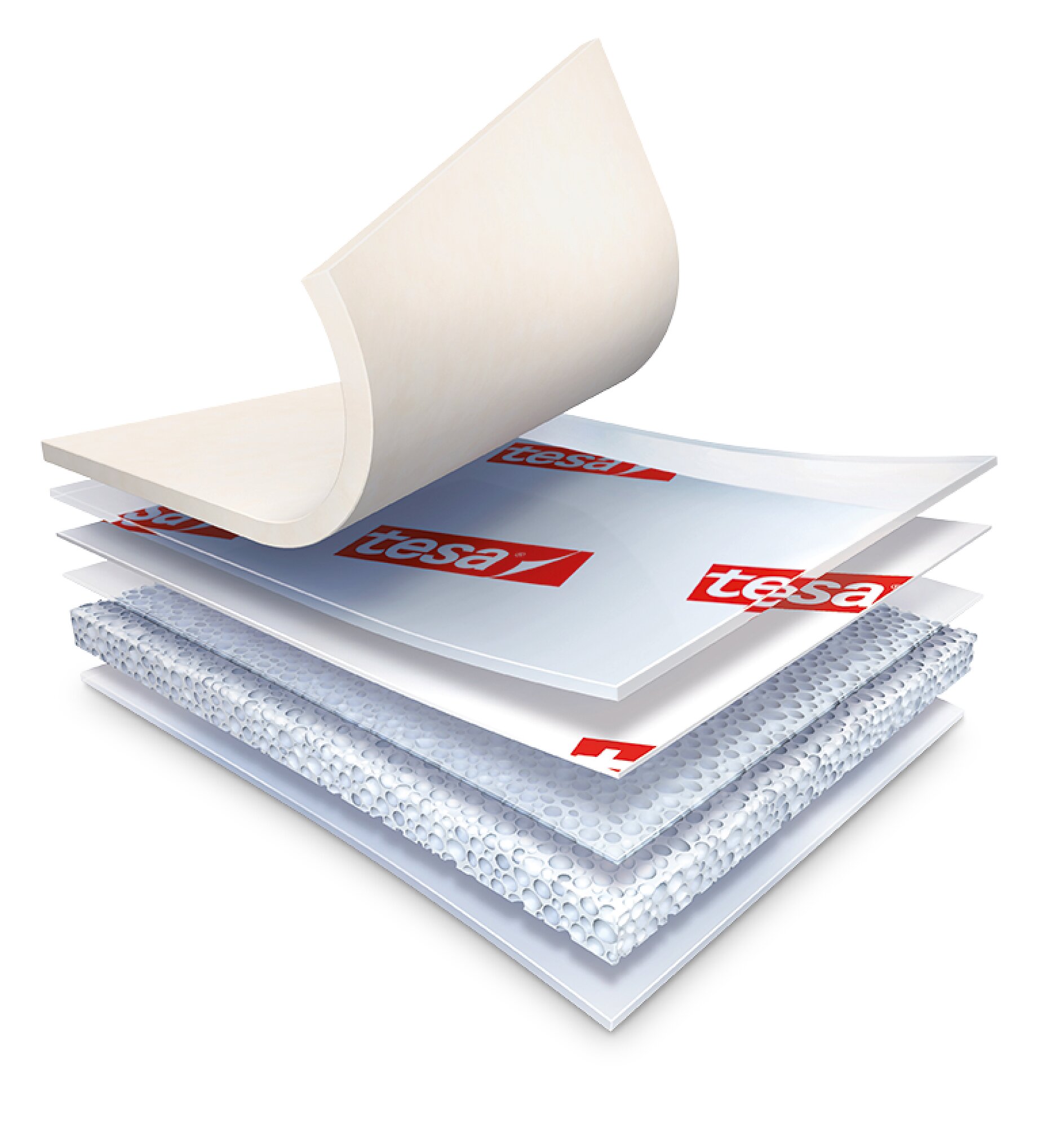 tesa Softprint® Softprint® – Construção da fita de espuma