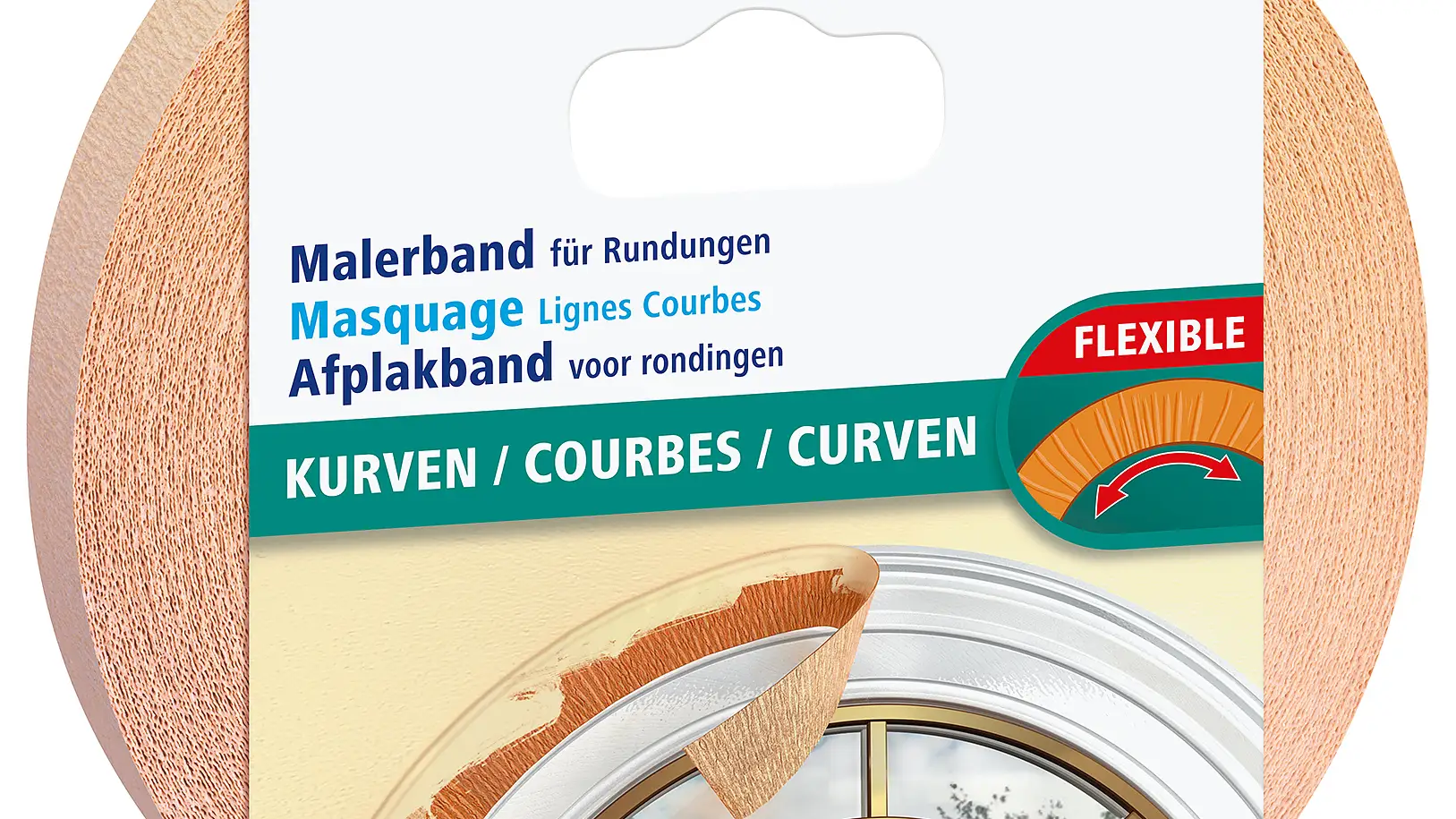 Particularly flexible, very stretchy, therefore, ideal for masking curves and round shapes. For the gift pencil, the masking tape serves a different purpose and gives the pen tips a wooden look. CURVES can be used on rough and smooth surfaces, 25 m x 30 mm, 4.49 Euro.