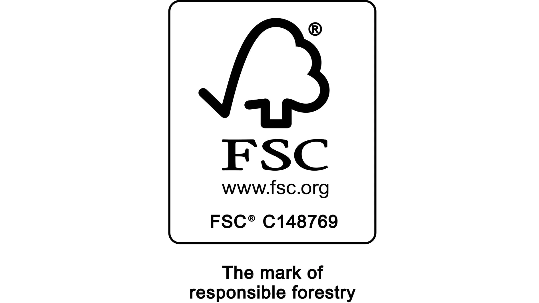 FSC_C148769_Promotional_with_text_Portrait_BlackOnWhite_r_GQKDTe FSC logo featuring a checkmark stylized as a tree. Includes the website www.fsc.org and certification number FSC C148769. Caption reads, The mark of responsible forestry. Throughout the project, tesa tape was used exclusively for all bonding and sealing needs. (This text has been generated by AI)