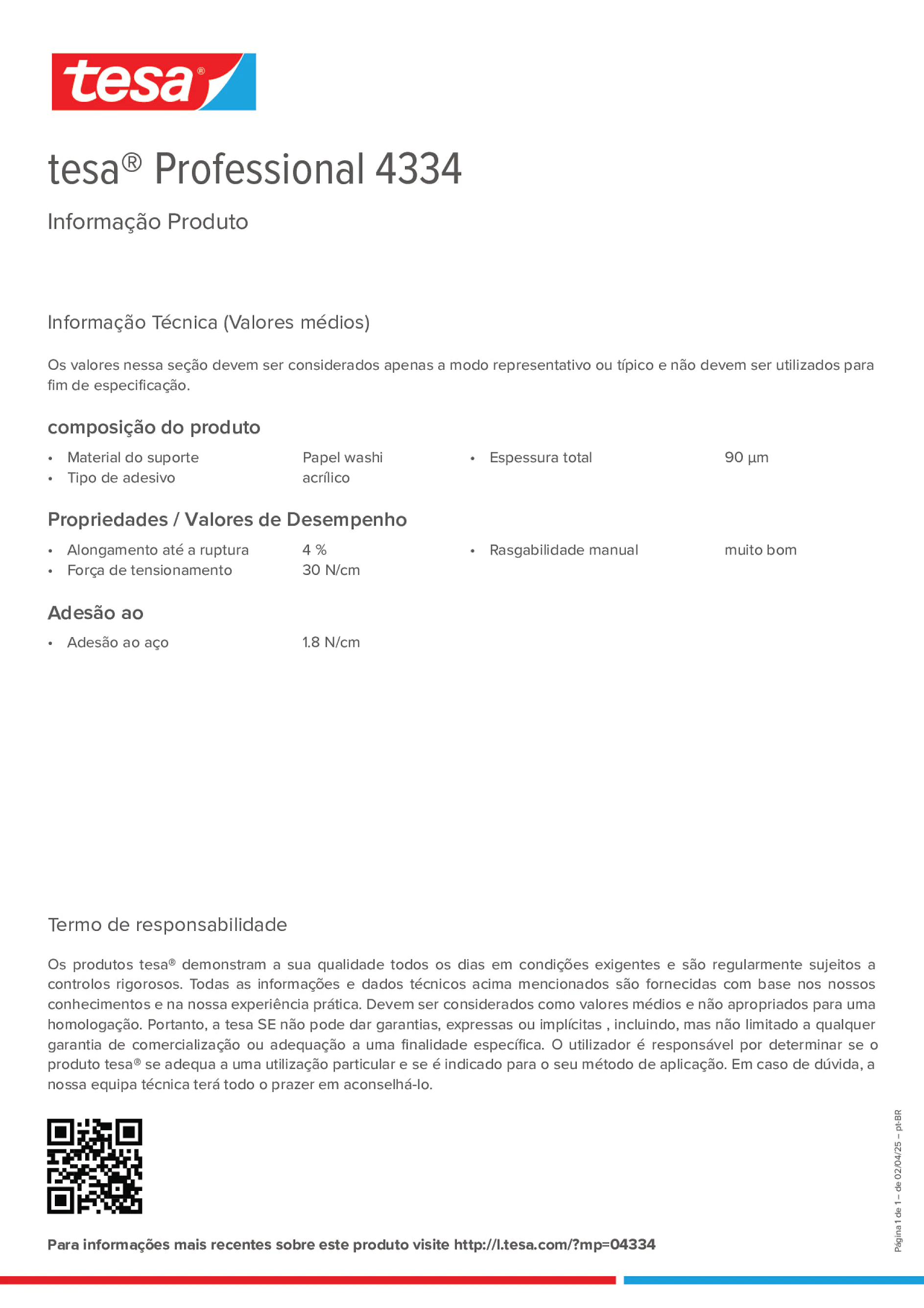 Product information_tesa® Professional 04334_pt-BR