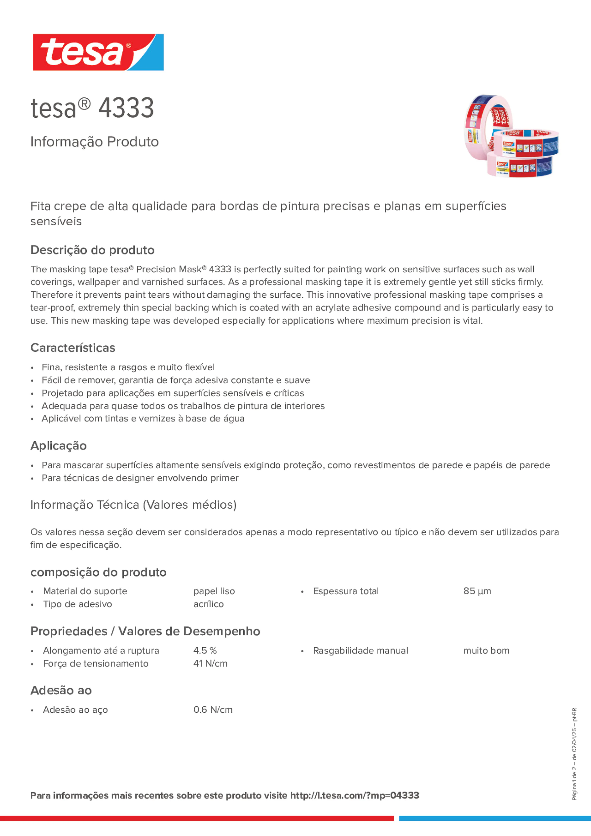 Product information_tesa® 04333_pt-BR