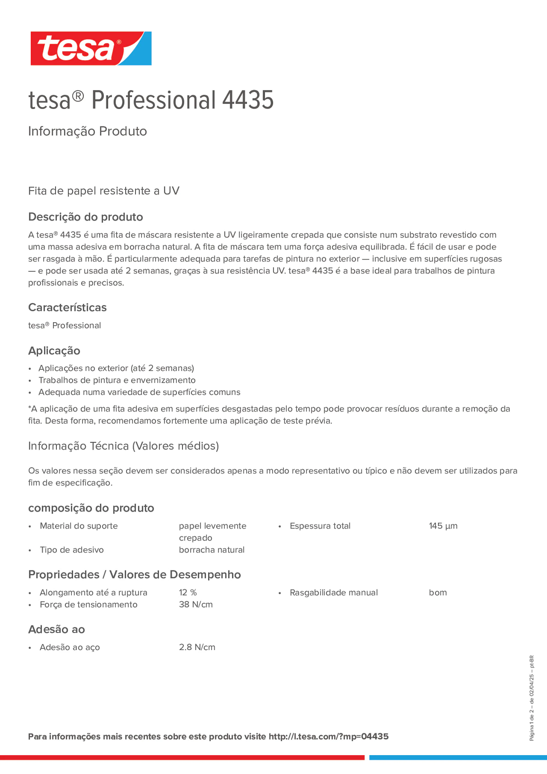 Product information_tesa® Professional 04435_pt-BR