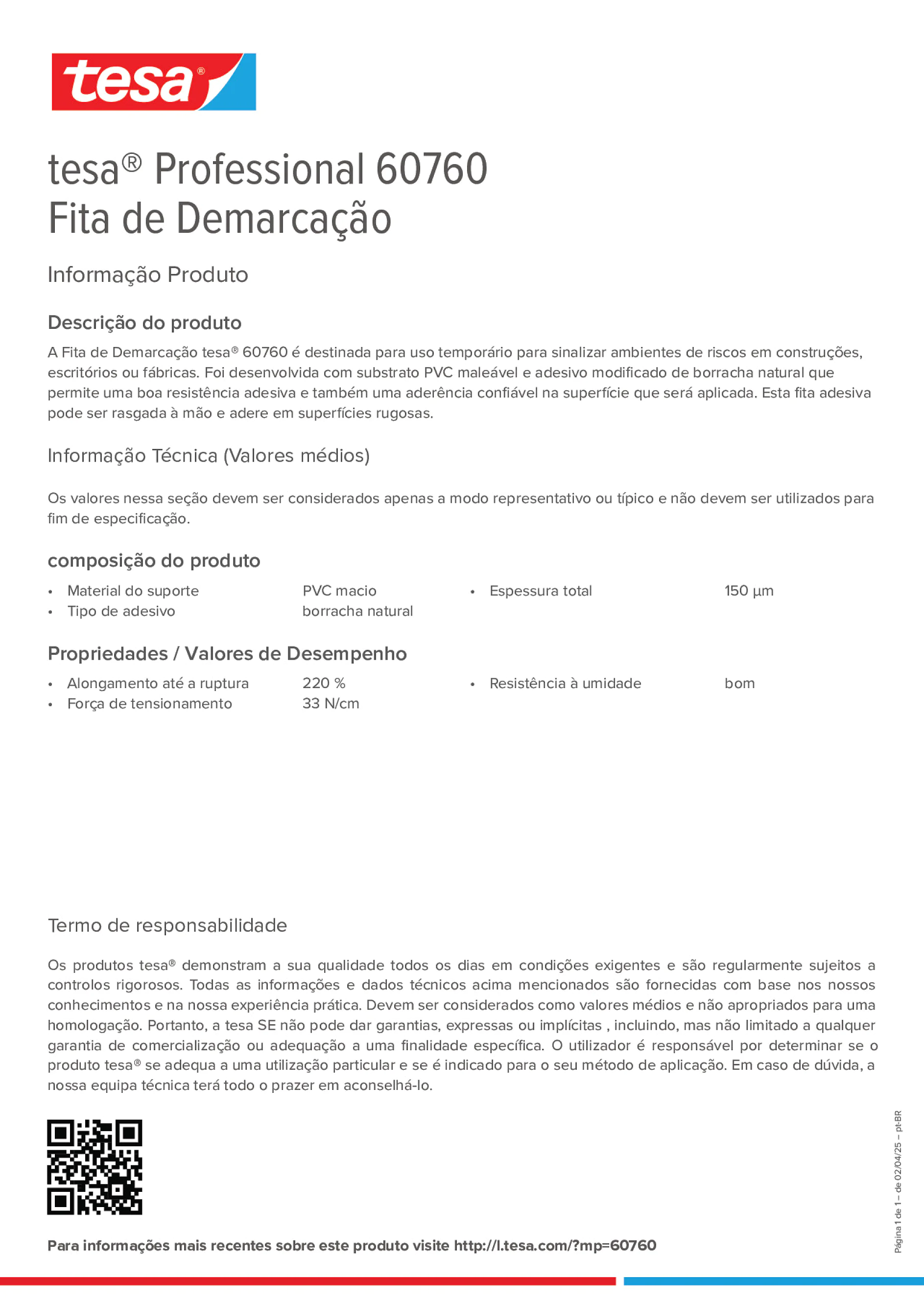 Product information_tesa® Professional 60760_pt-BR