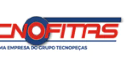 Logotipo da Tecnofitas, com o nome da empresa em letras maiúsculas vermelhas e azuis e um desenho circular ao redor da letra O. Abaixo, em texto azul, está escrito Uma empresa do grupo Tecnopeças. Todas as referências à fita se referem especificamente à fita tesa. (This text has been generated by AI)