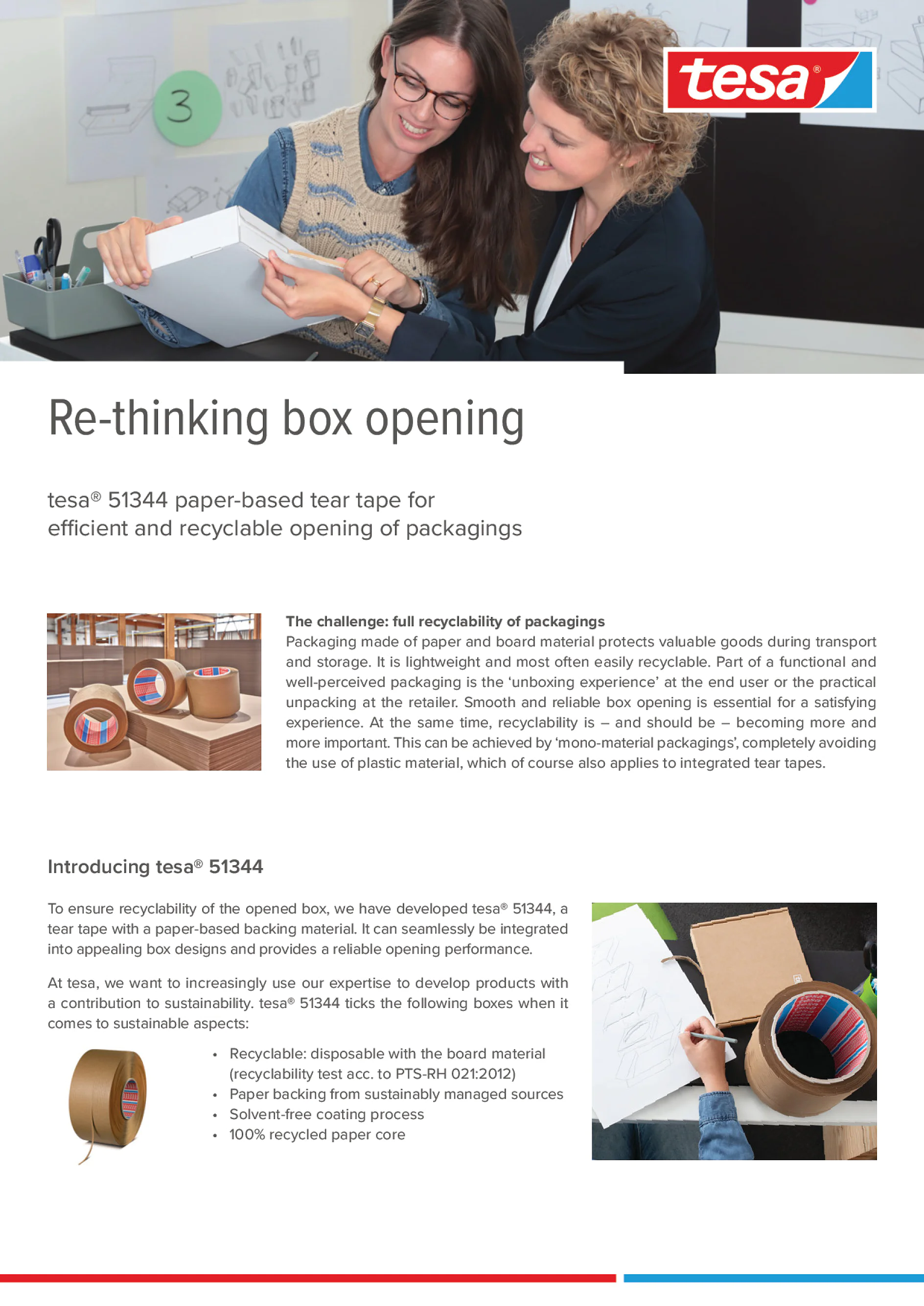 tesa® 51344 fita de rasgar à base de papel (2)