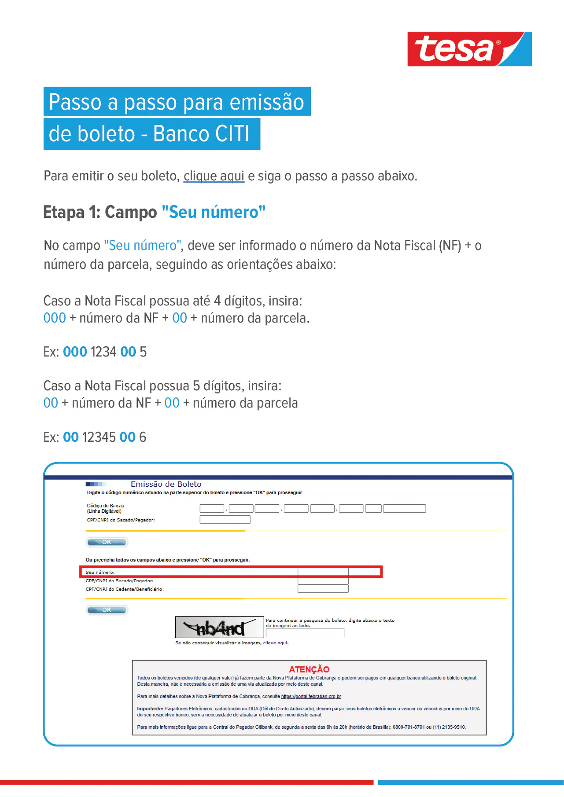tesa-emissao-boletos-CITI