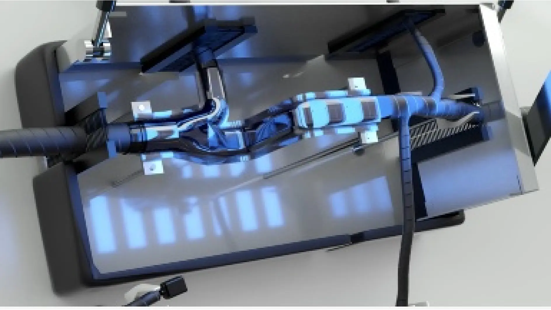 Conformação 3D que se torna rígida após a aplicação e cura
