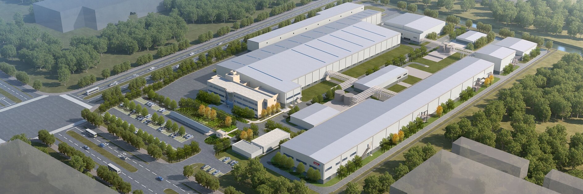 O Grupo tesa está apostando na China: a empresa está investindo mais de 30 milhões de euros na expansão da unidade de Suzhou. Um dos primeiros marcos é a construção de uma nova sala limpa de última geração (à direita). O início da produção está previsto para 2020.
(Foto: tesa SE. Todos os direitos reservados.)
