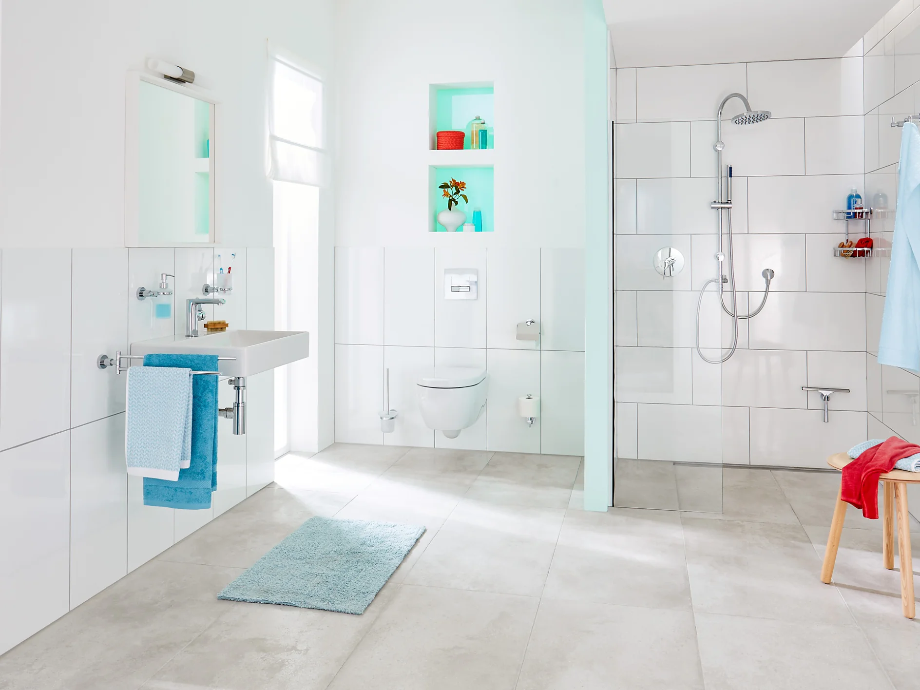 Design intemporal e de bom gosto para a sua casa de banho.