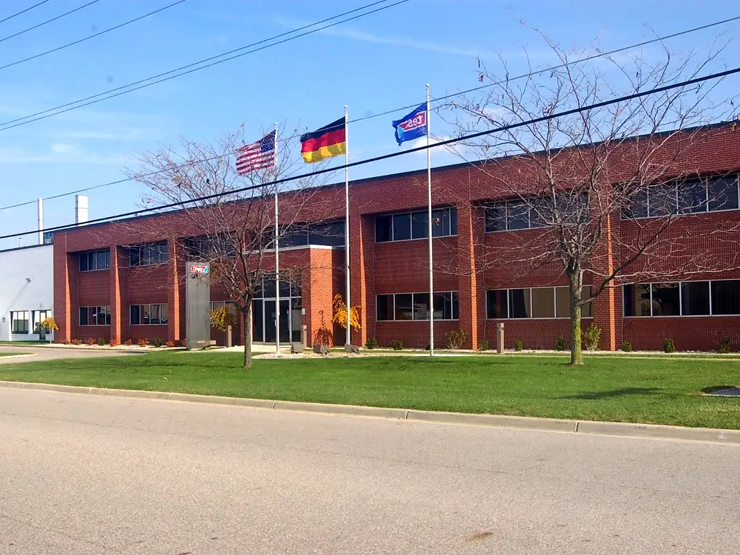 Centro de produção da tesa em Sparta, Michigan, EUA