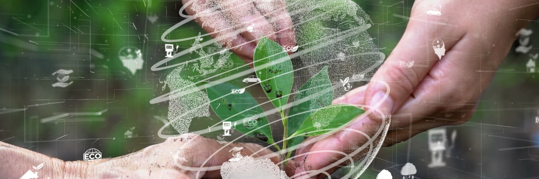 Conservação ambiental futura e desenvolvimento sustentável da modernização ESG utilizando tecnologia de recursos renováveis para reduzir a poluição e a emissão de carbono.