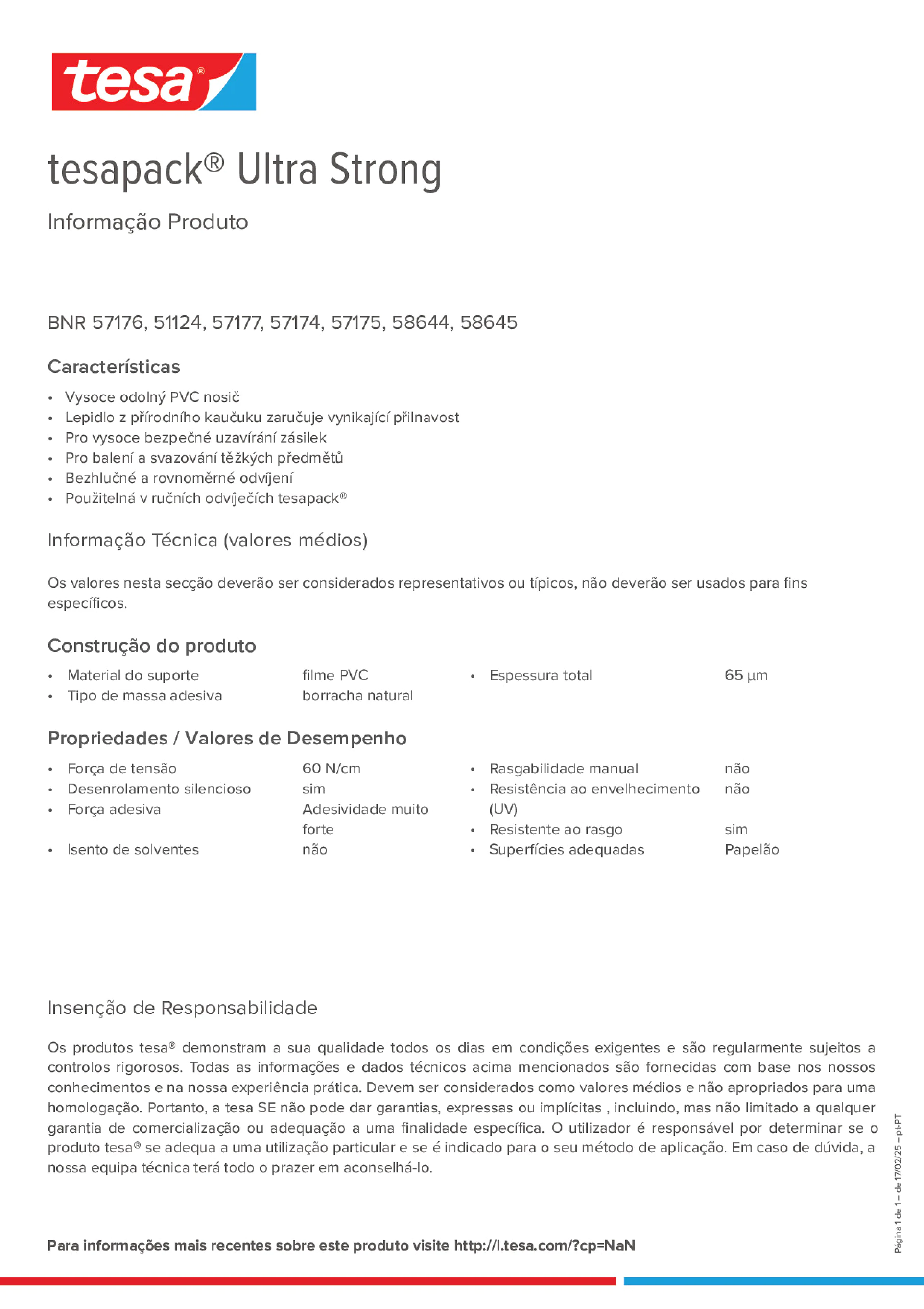 Product information_tesapack® 4124PVC30_pt-PT
