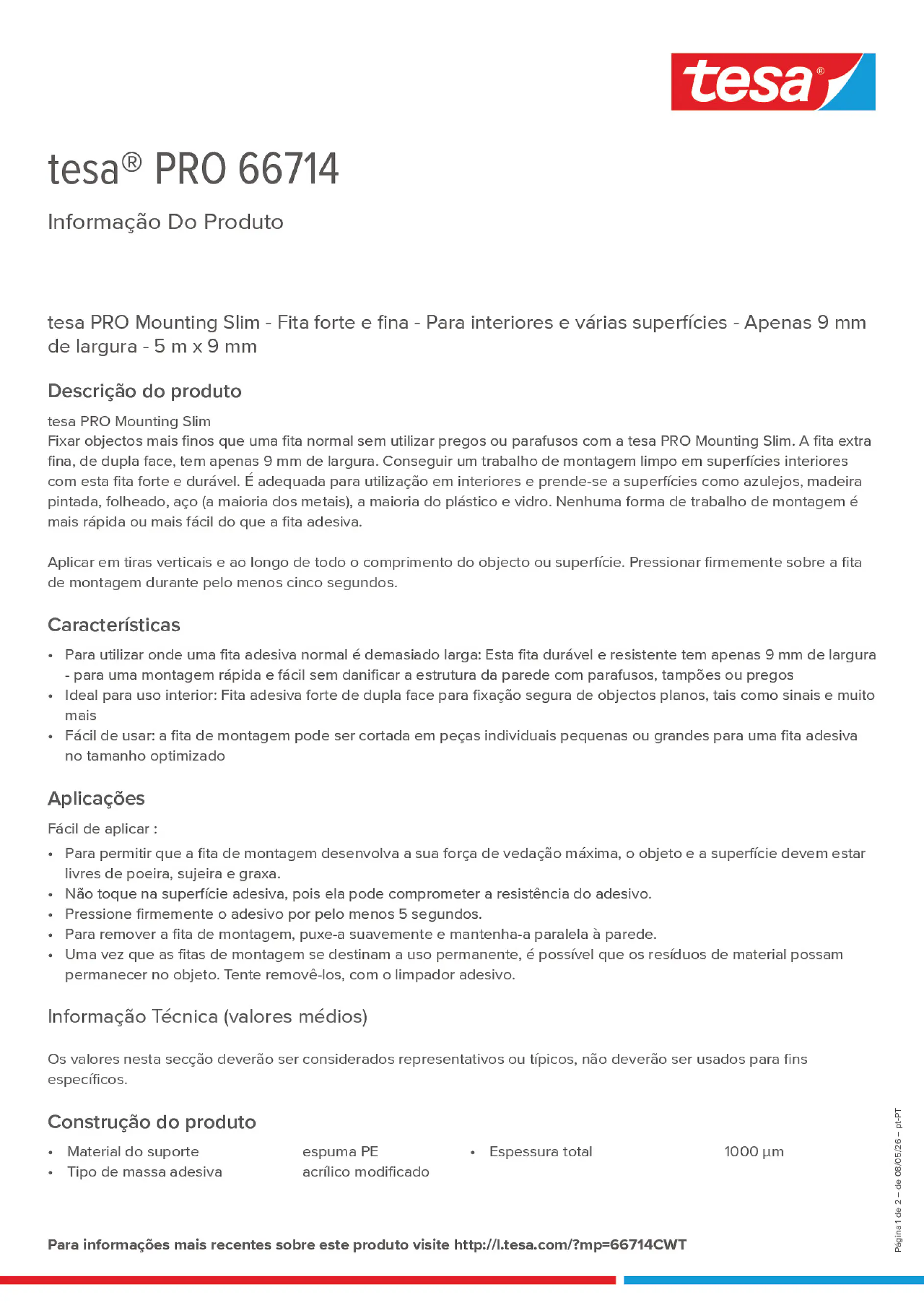 Product information_tesa® PRO 66714_pt-PT