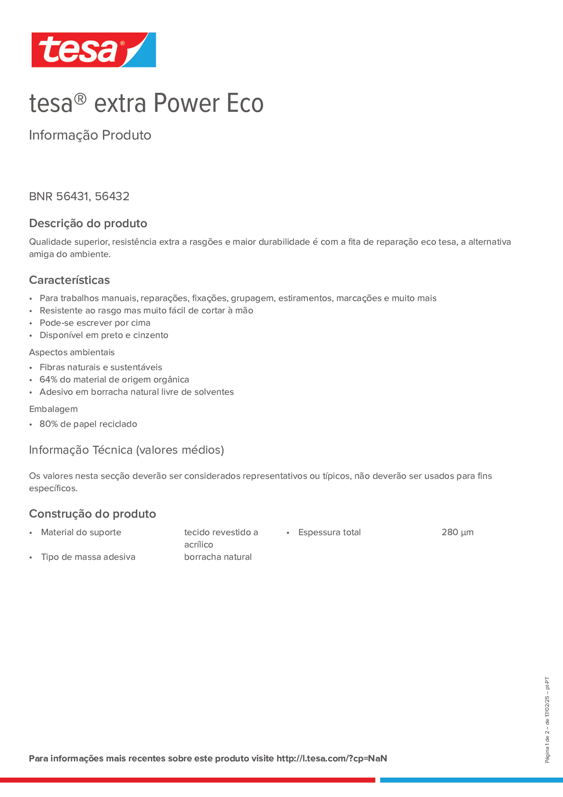 Product information_tesa® extra Power 56430_pt-PT