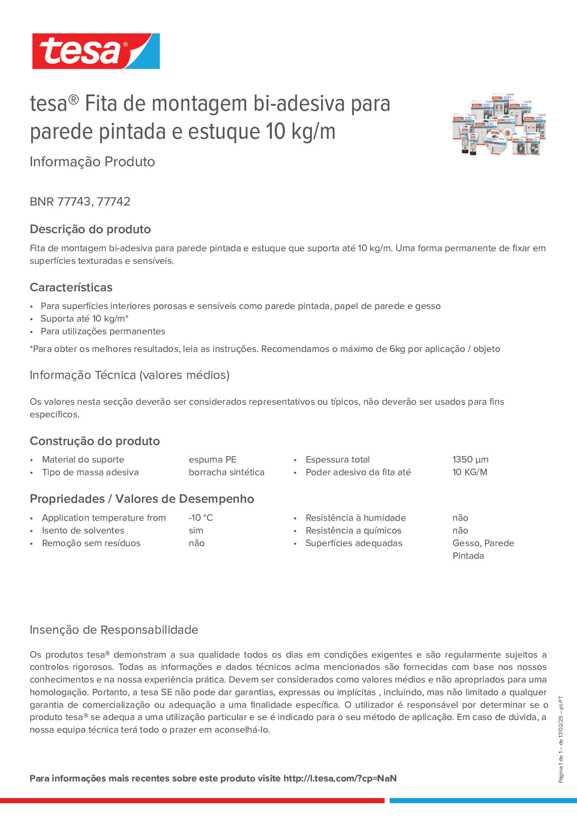 Product information_tesa® 77742_pt-PT